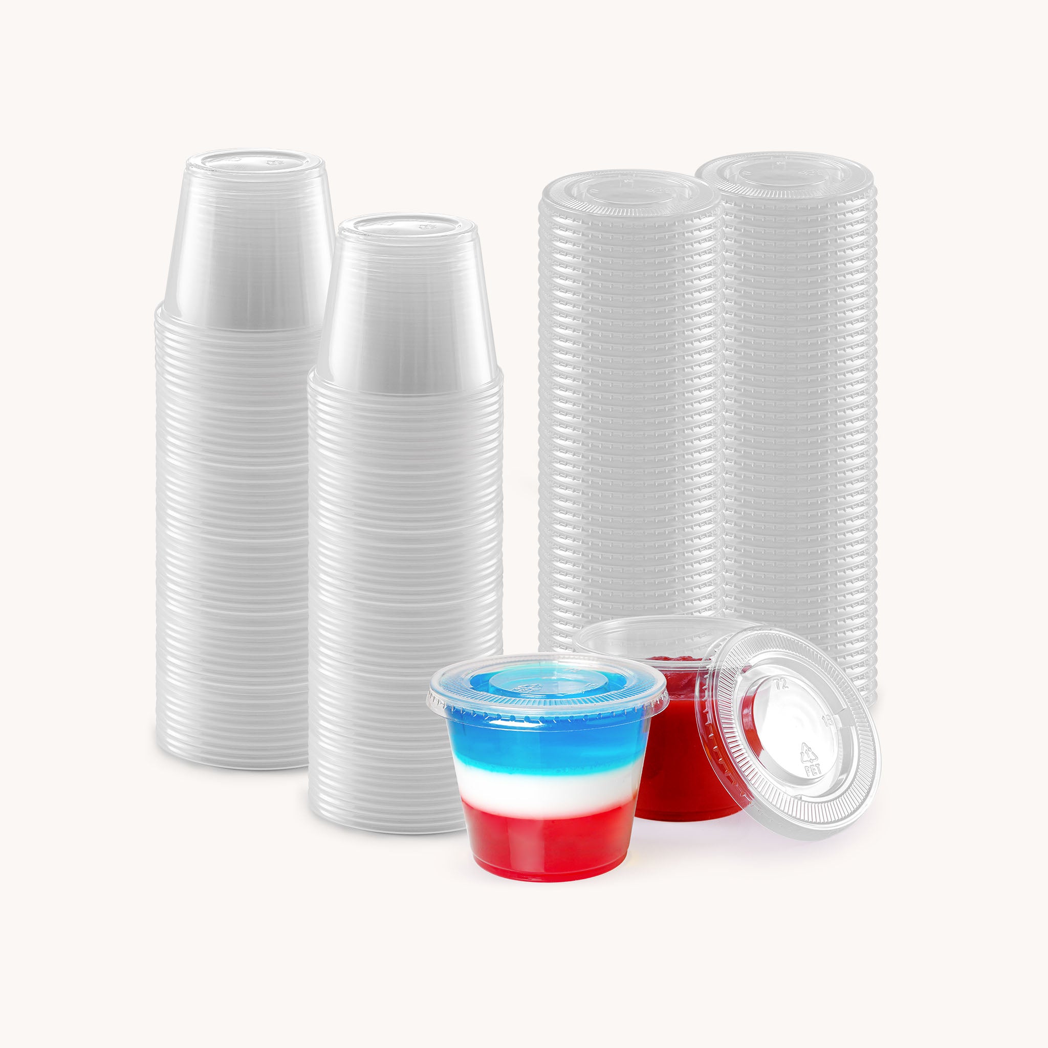 Clear Condiment Cups with Lids - 5.5 oz 50 Pack by Zulay Kitchen