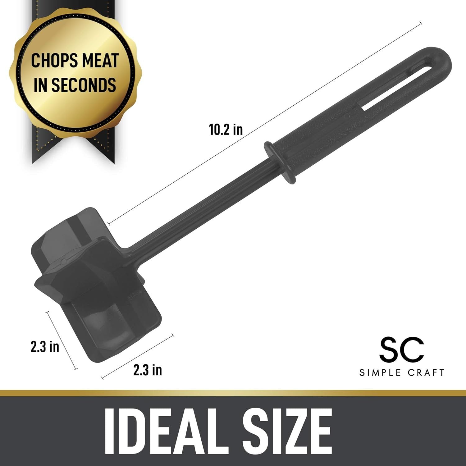 Ergonomic Simple Craft Premium Meat Chopper by Zulay Kitchen