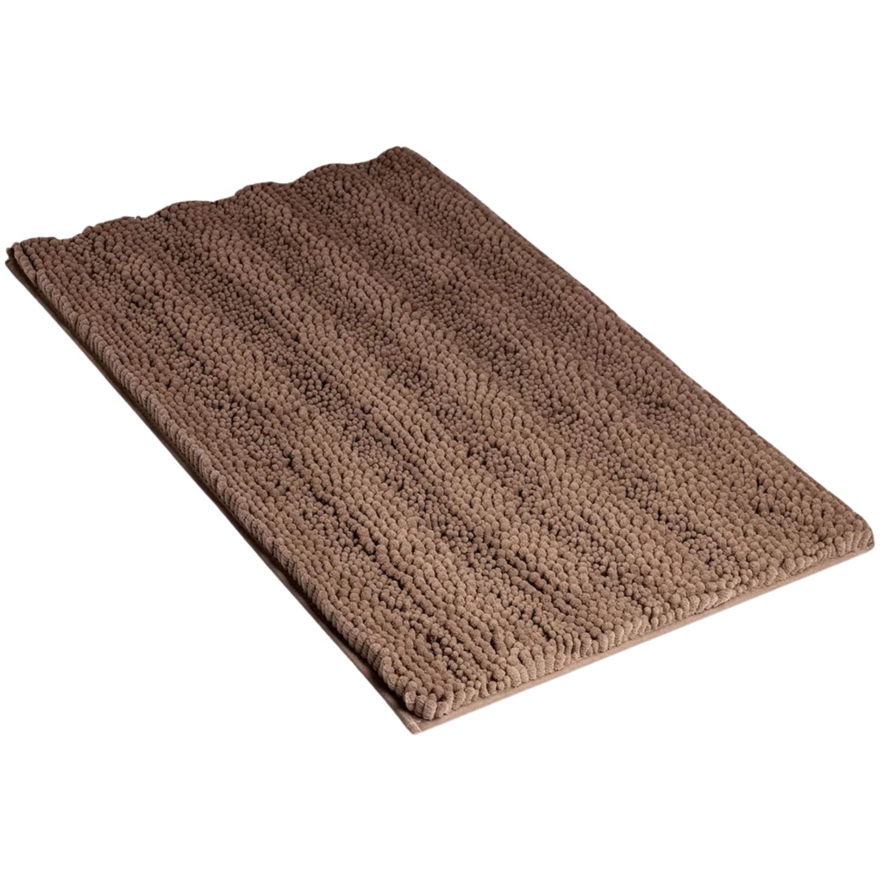 Soft Shaggy Bathroom Rug - 20x32 Sandstone by Zulay Kitchen