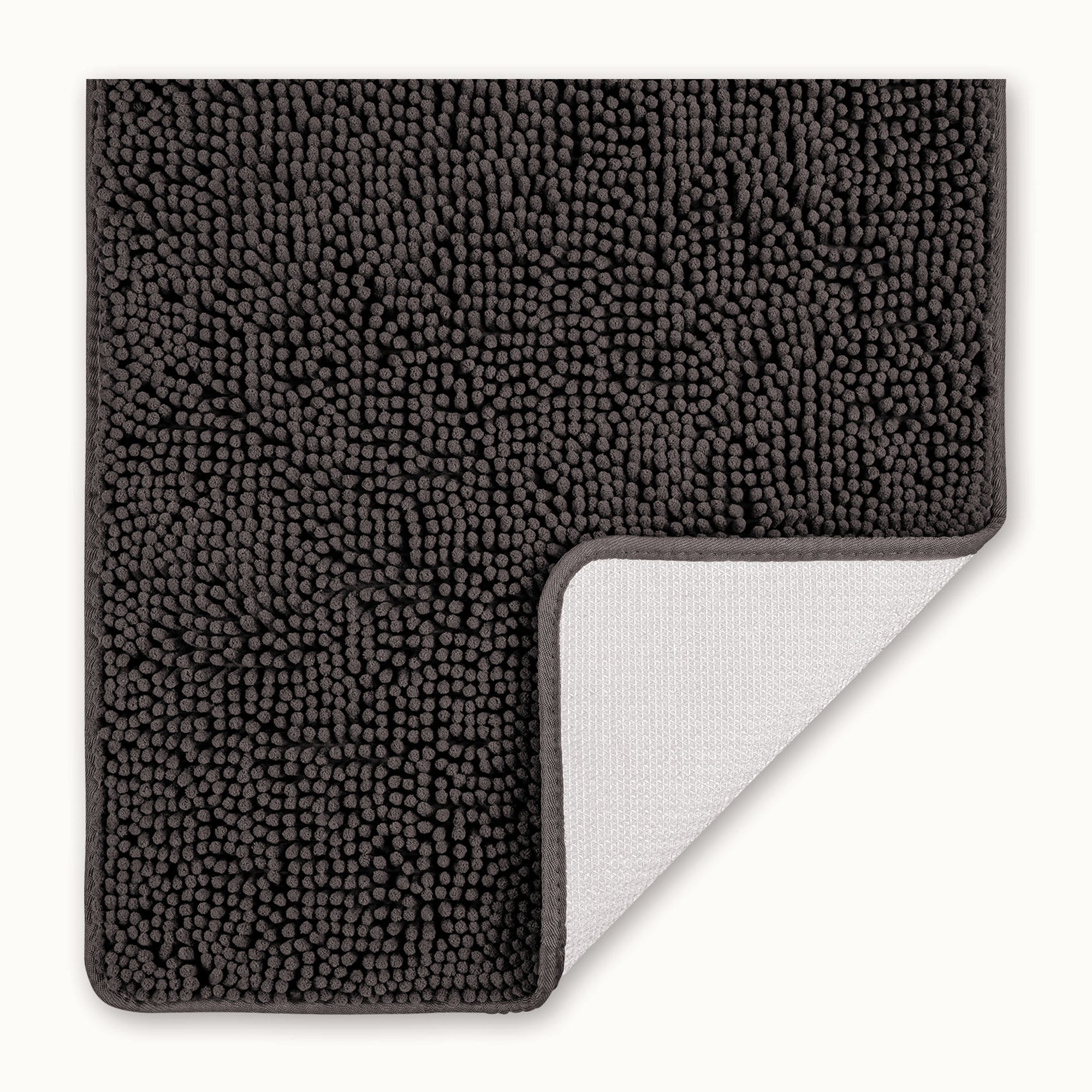 Soft Shaggy Bathroom Rug - 17x47 Stone Gray by Zulay Kitchen