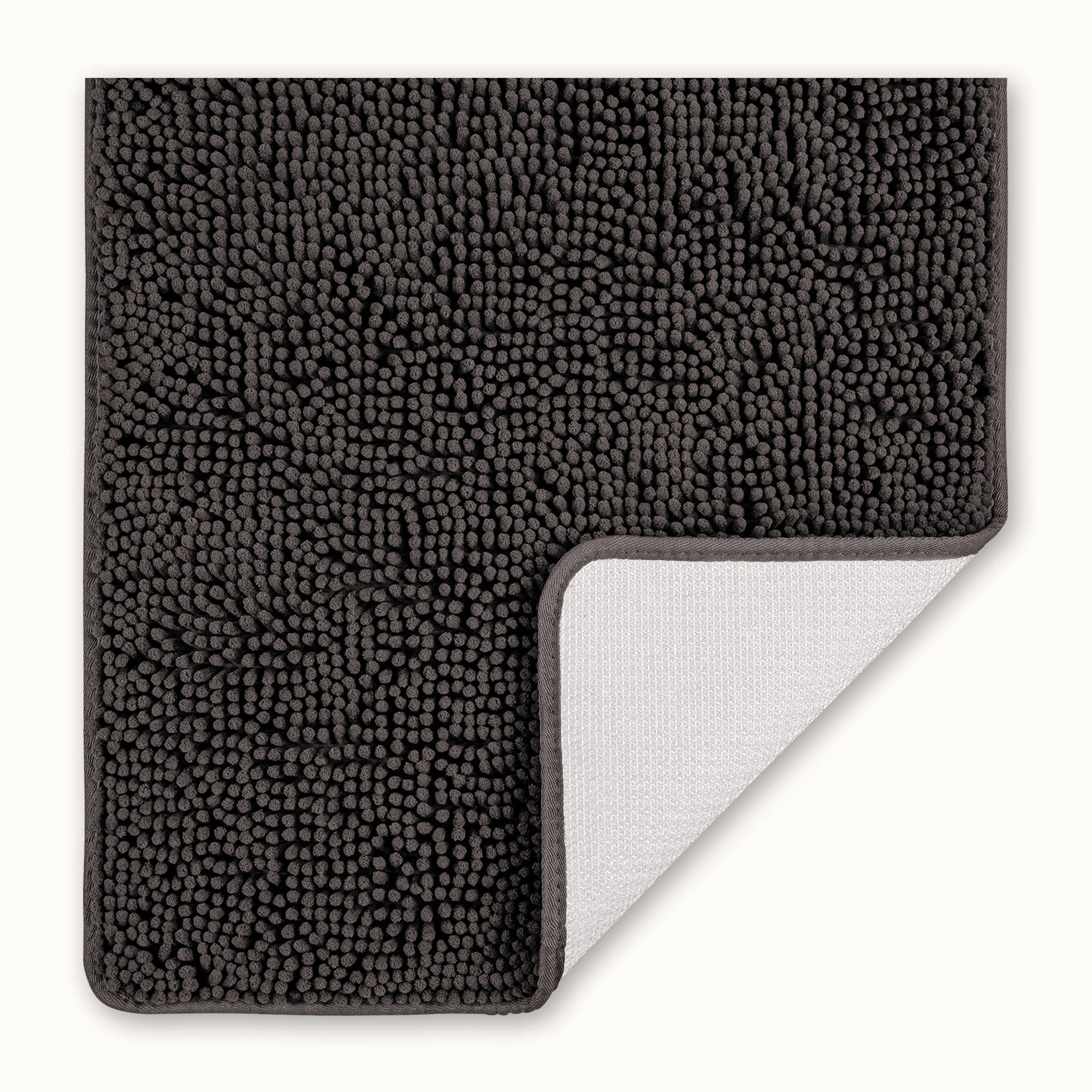 Soft Shaggy Bathroom Rug-30 x 20 Stone Grey by Zulay Kitchen