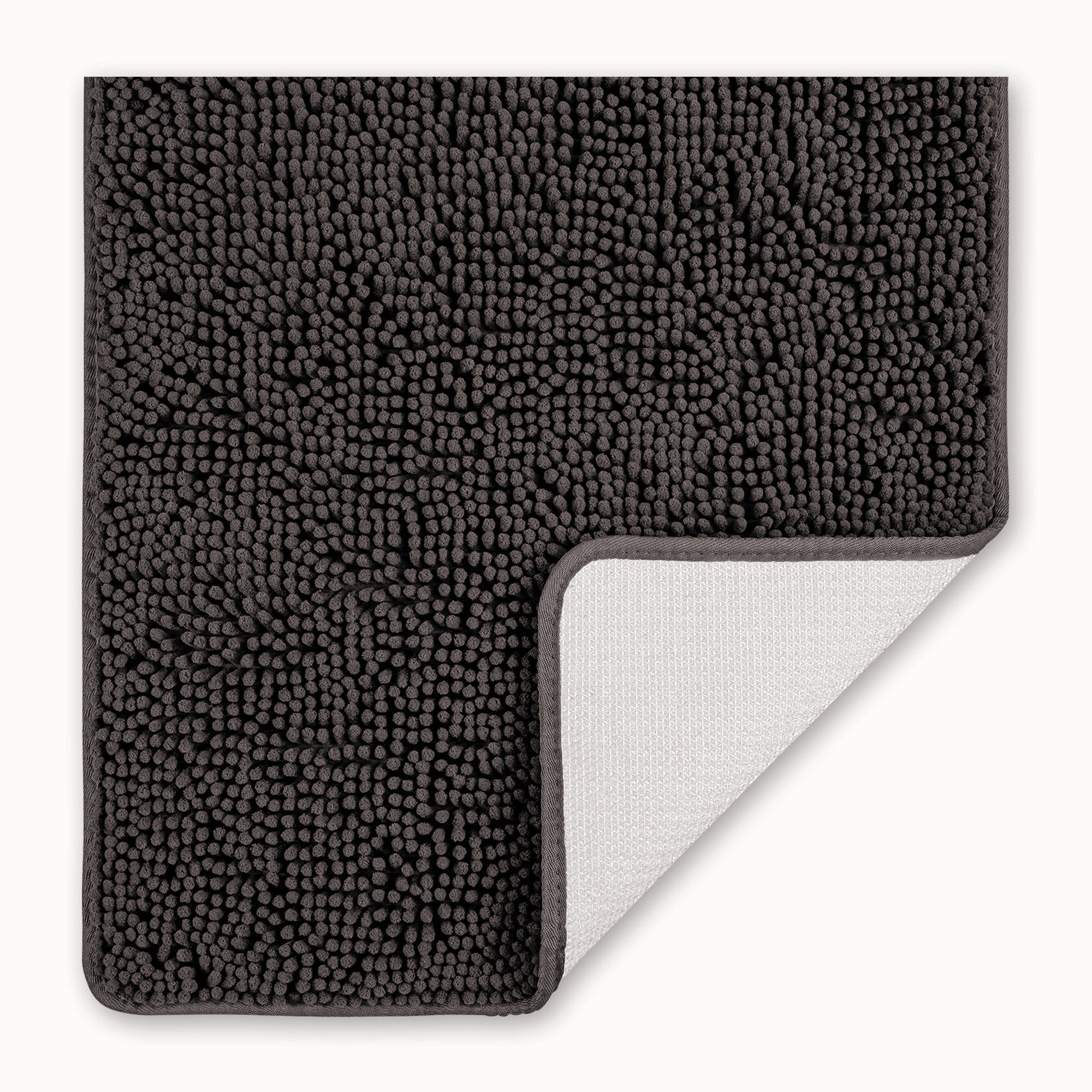 Soft Shaggy Bathroom Rug-17 x 24 Stone Grey by Zulay Kitchen