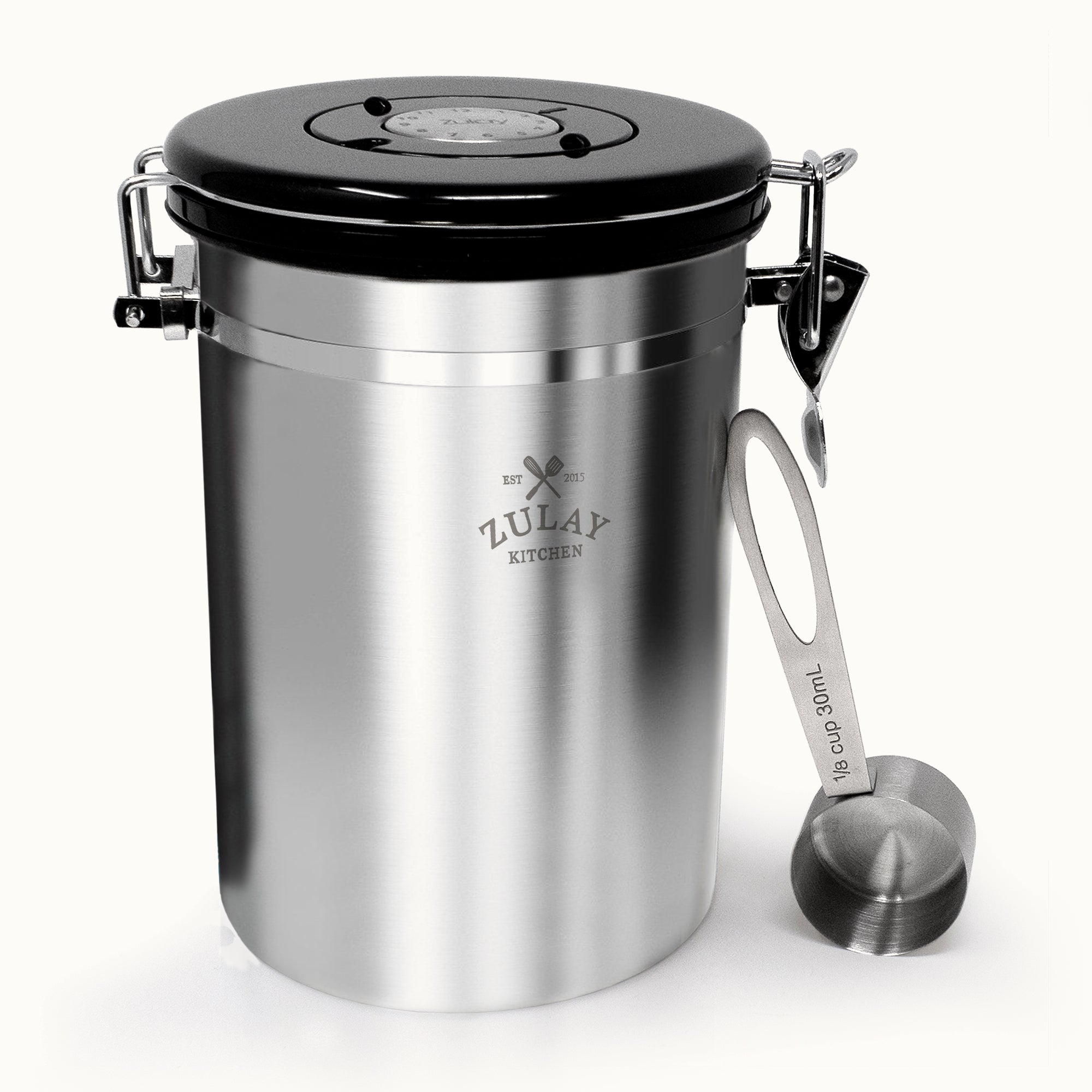 Stainless Steel Coffee Canister by Zulay Kitchen