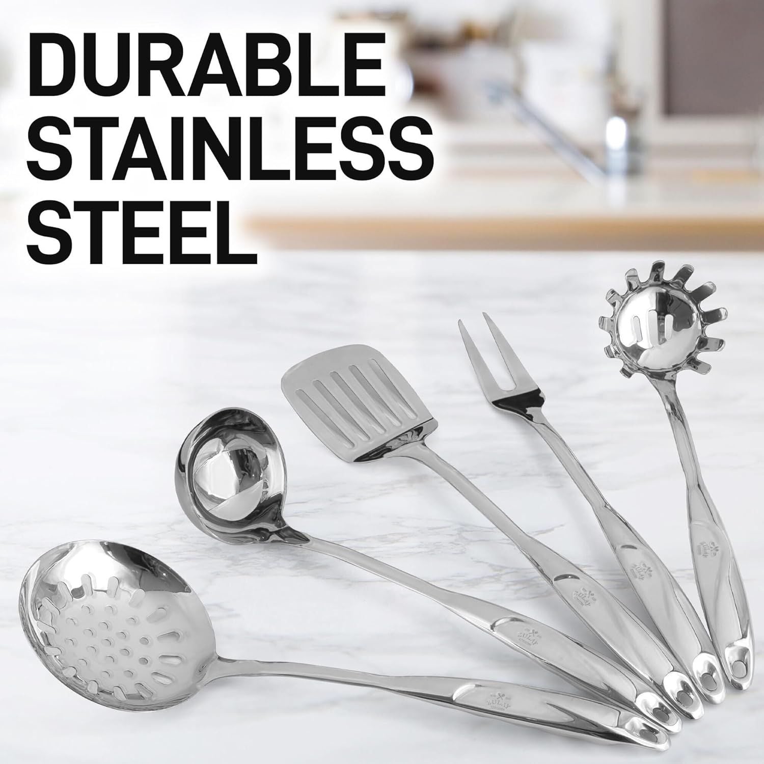 Durable and Sturdy Cooking Utensil Set by Zulay Kitchen