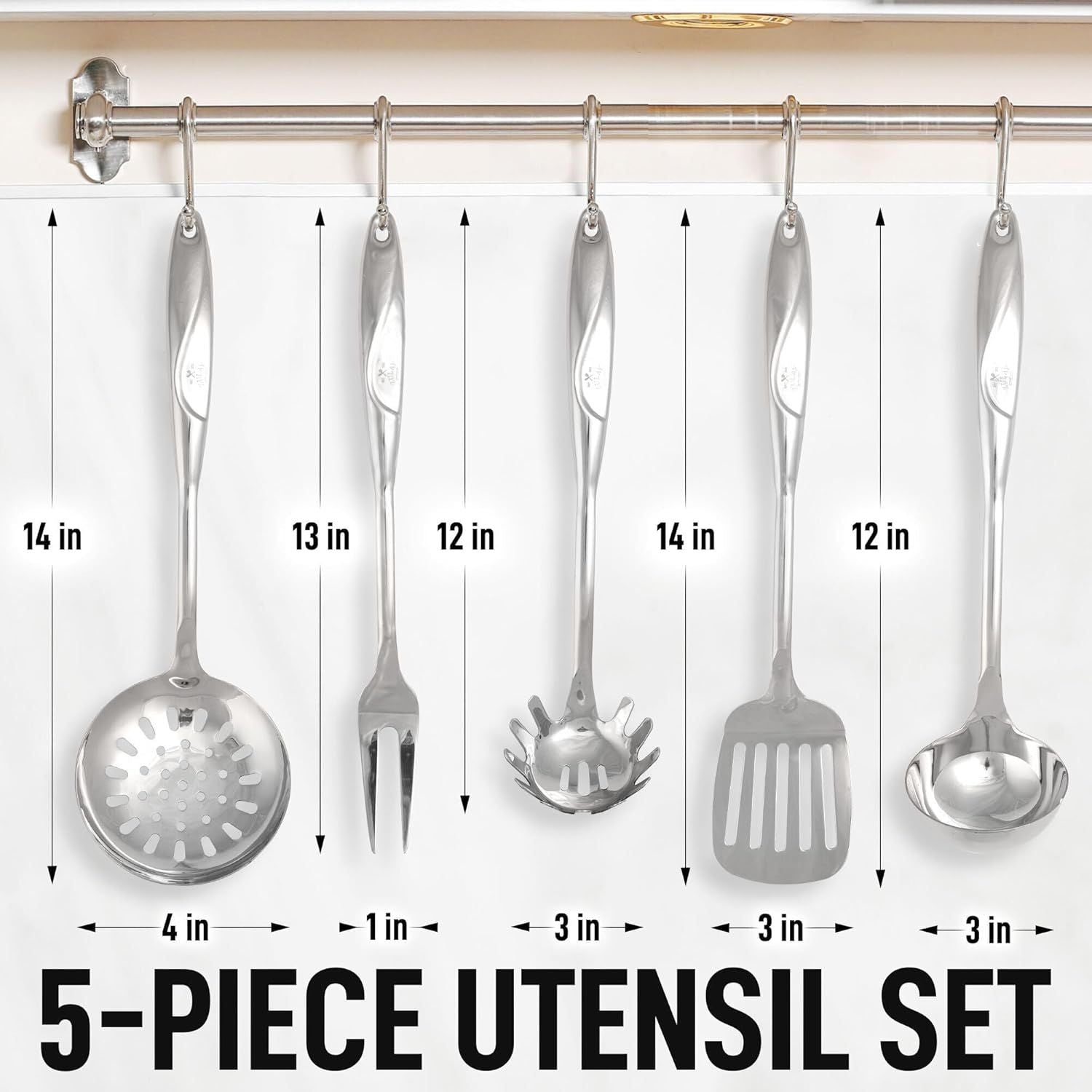 High Quality 5-Piece Cooking Utensil Set by Zulay Kitchen
