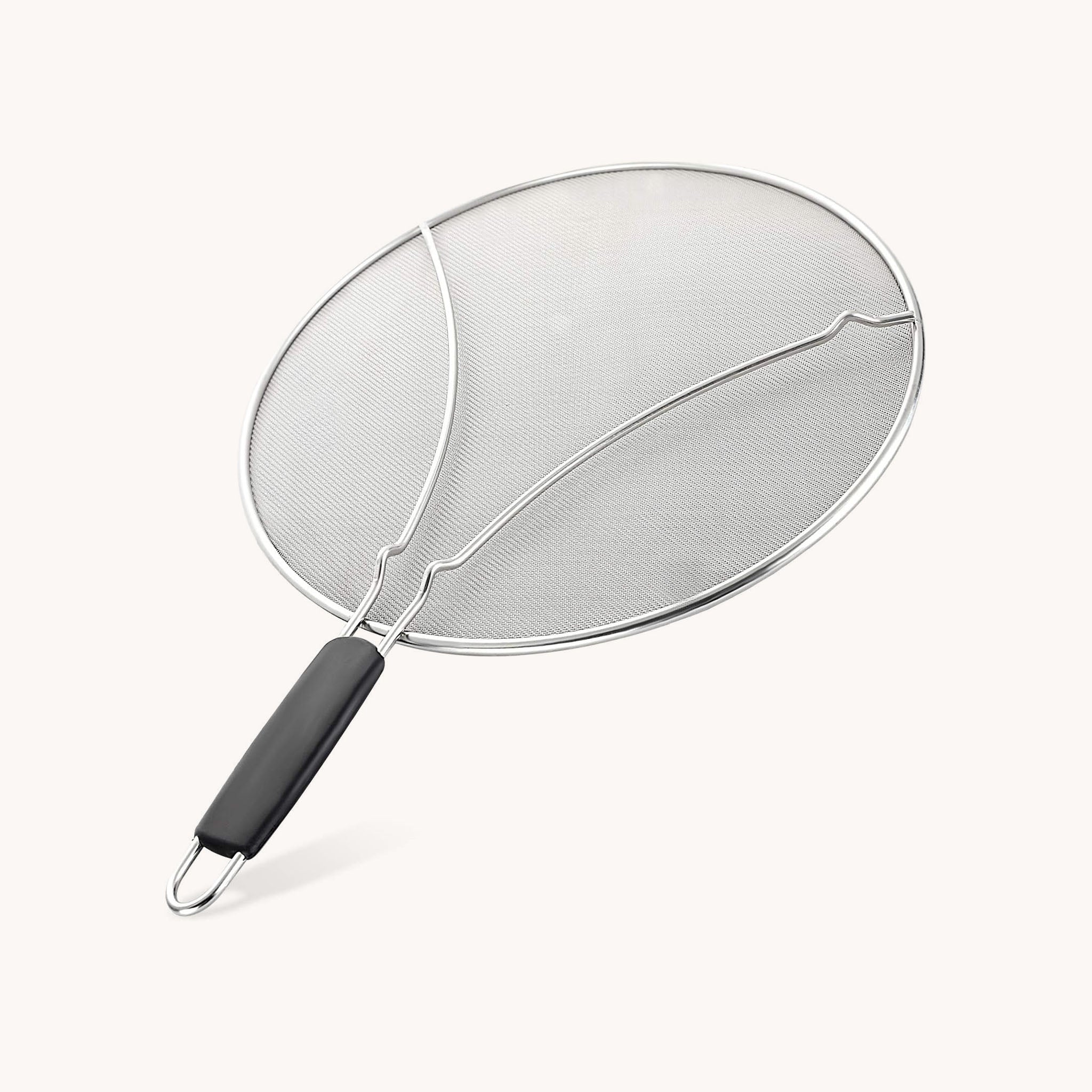 Stainless Steel Grease Splatter Screen Medium 11.5 Inch - Black by Zulay Kitchen