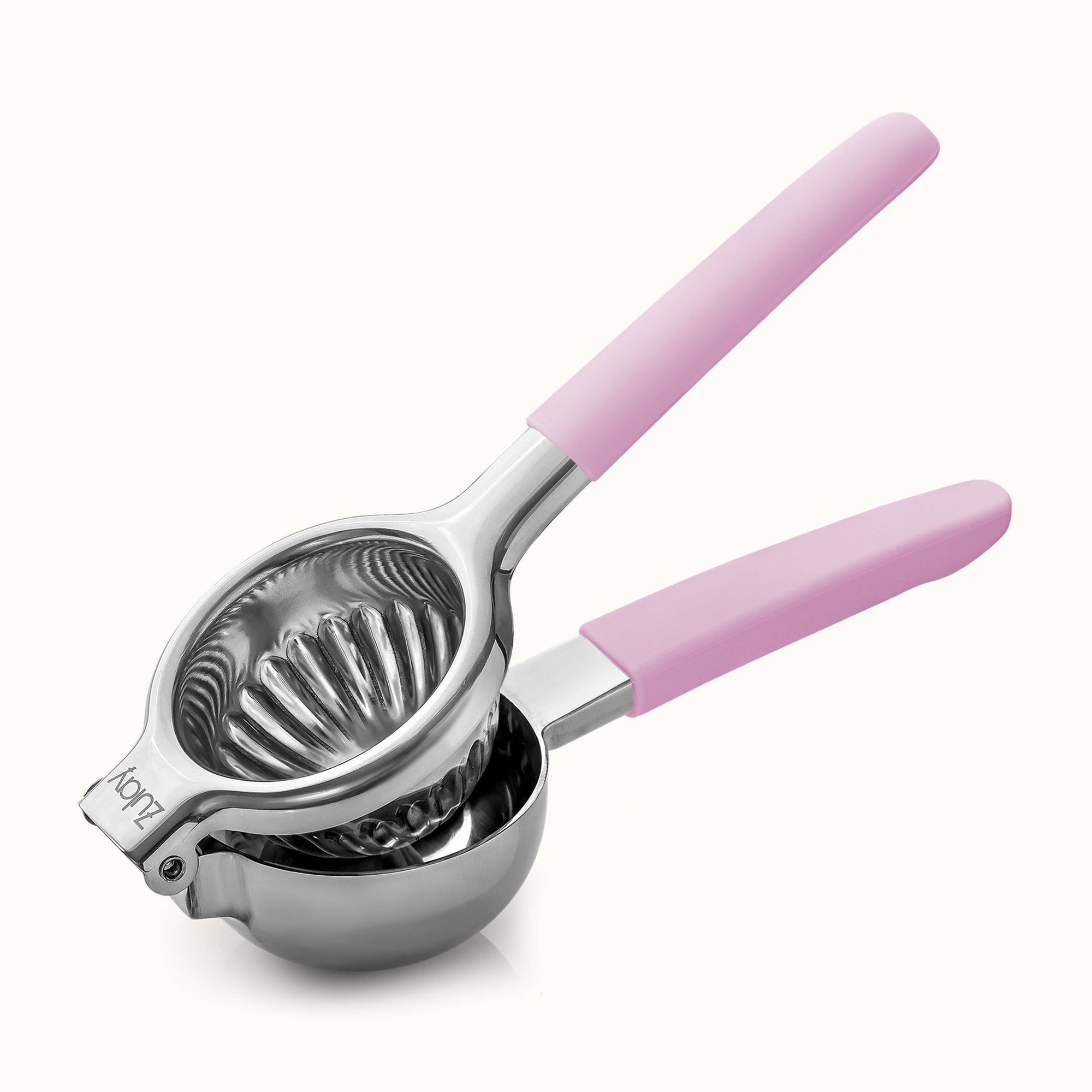 Stainless Steel Lemon Squeezer - Pink Handle by Zulay Kitchen