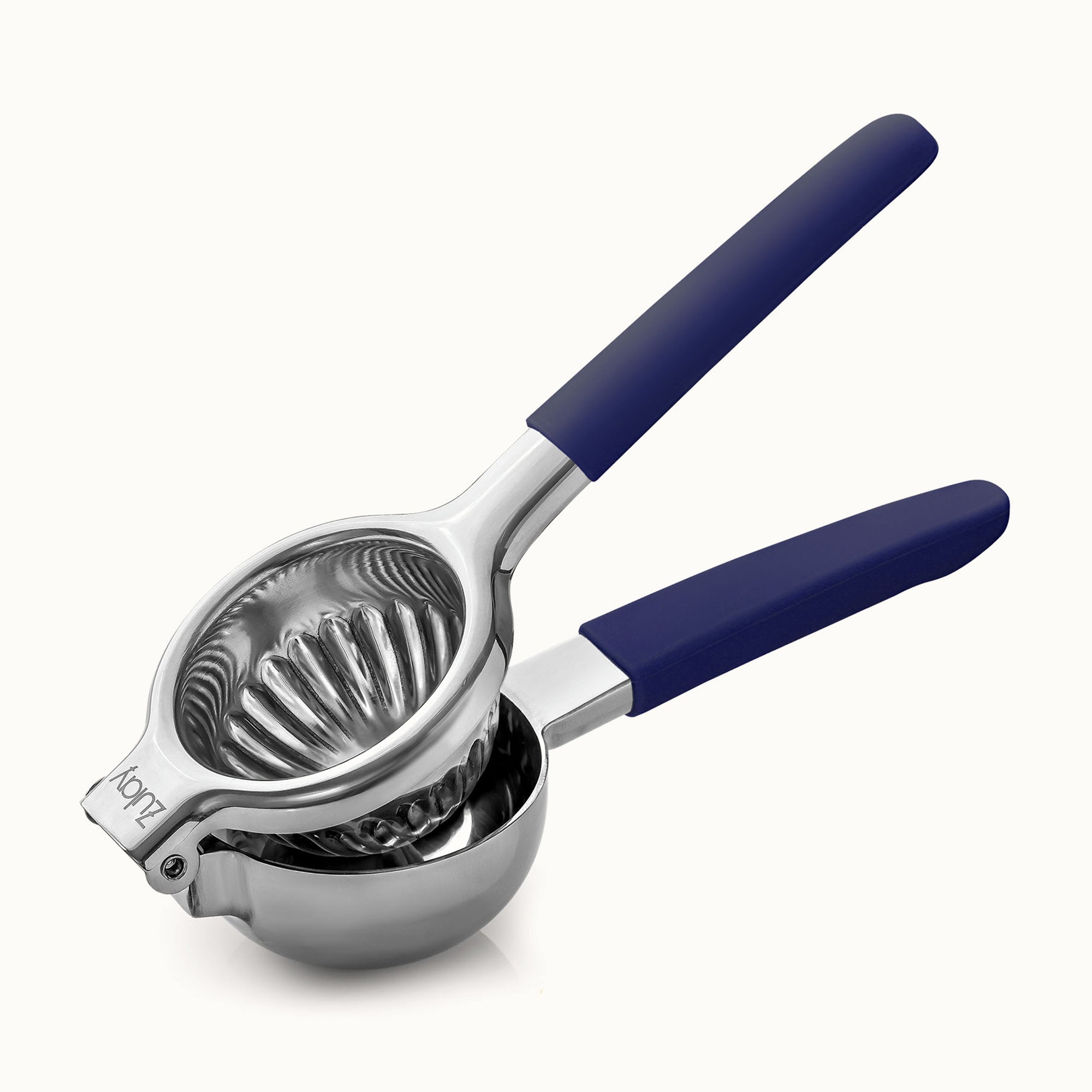 Stainless Steel Lemon Squeezer - Navy Handle by Zulay Kitchen