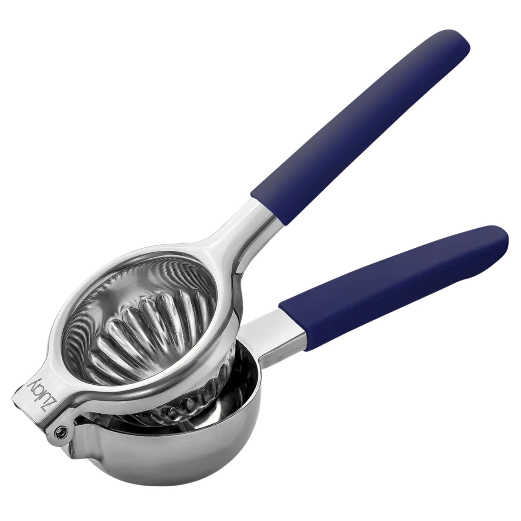 Stainless Steel Lemon Squeezer - Navy Handle by Zulay Kitchen
