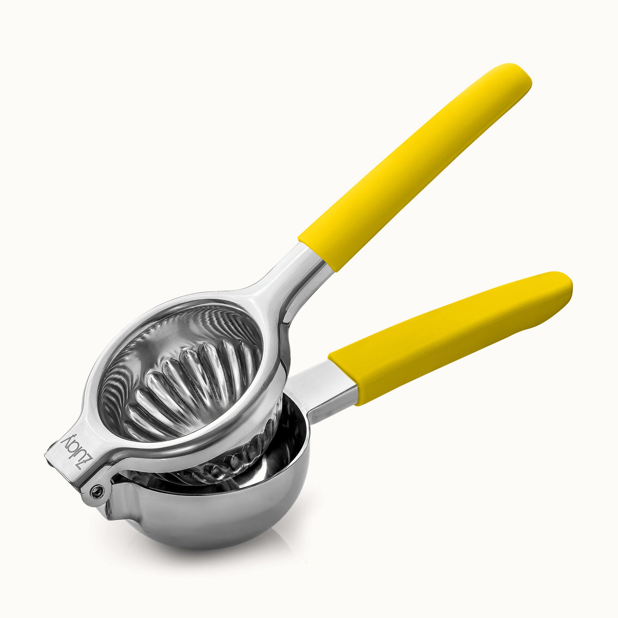 Stainless Steel Lemon Squeezer - Yellow Handle by Zulay Kitchen
