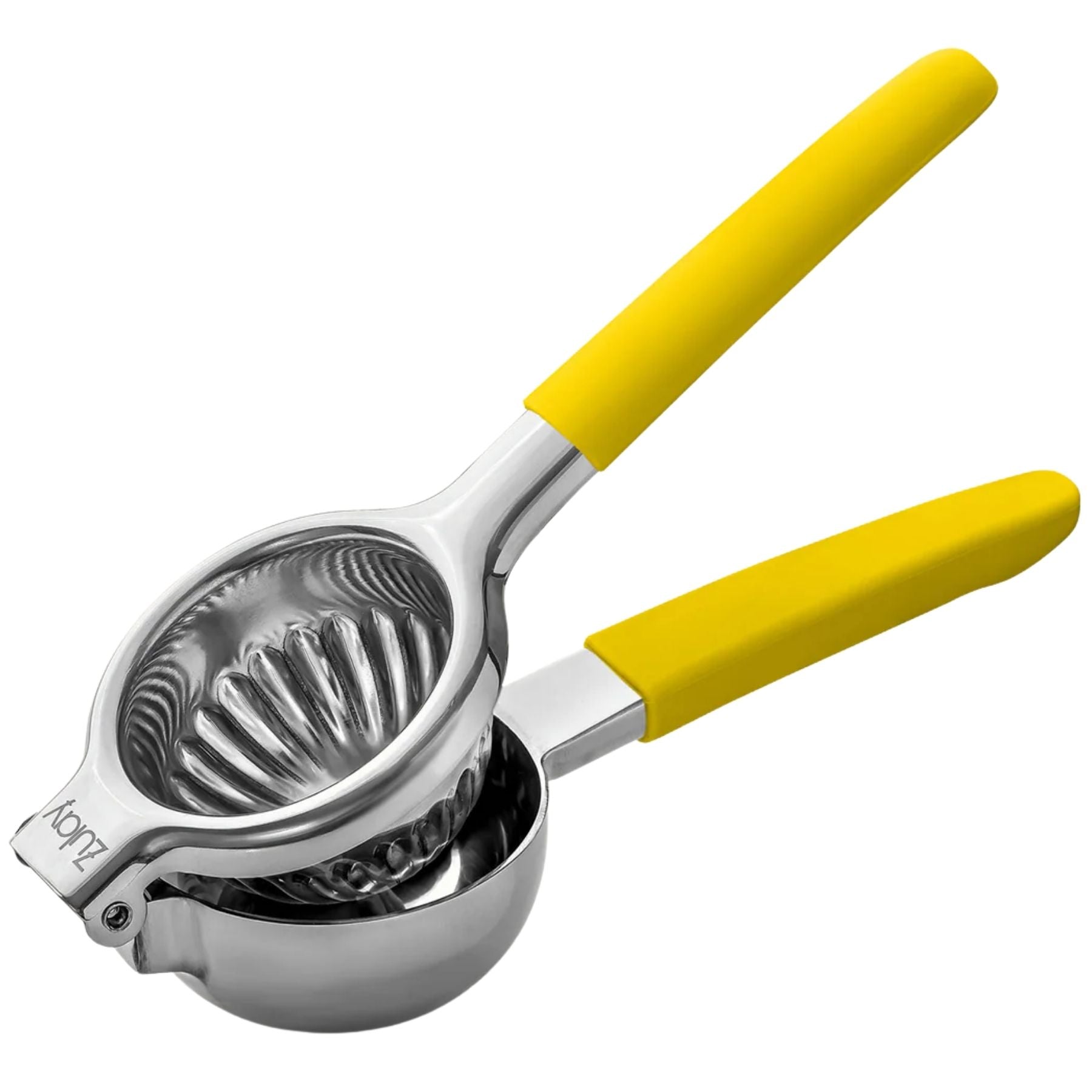 Stainless Steel Lemon Squeezer - Yellow Handle by Zulay Kitchen