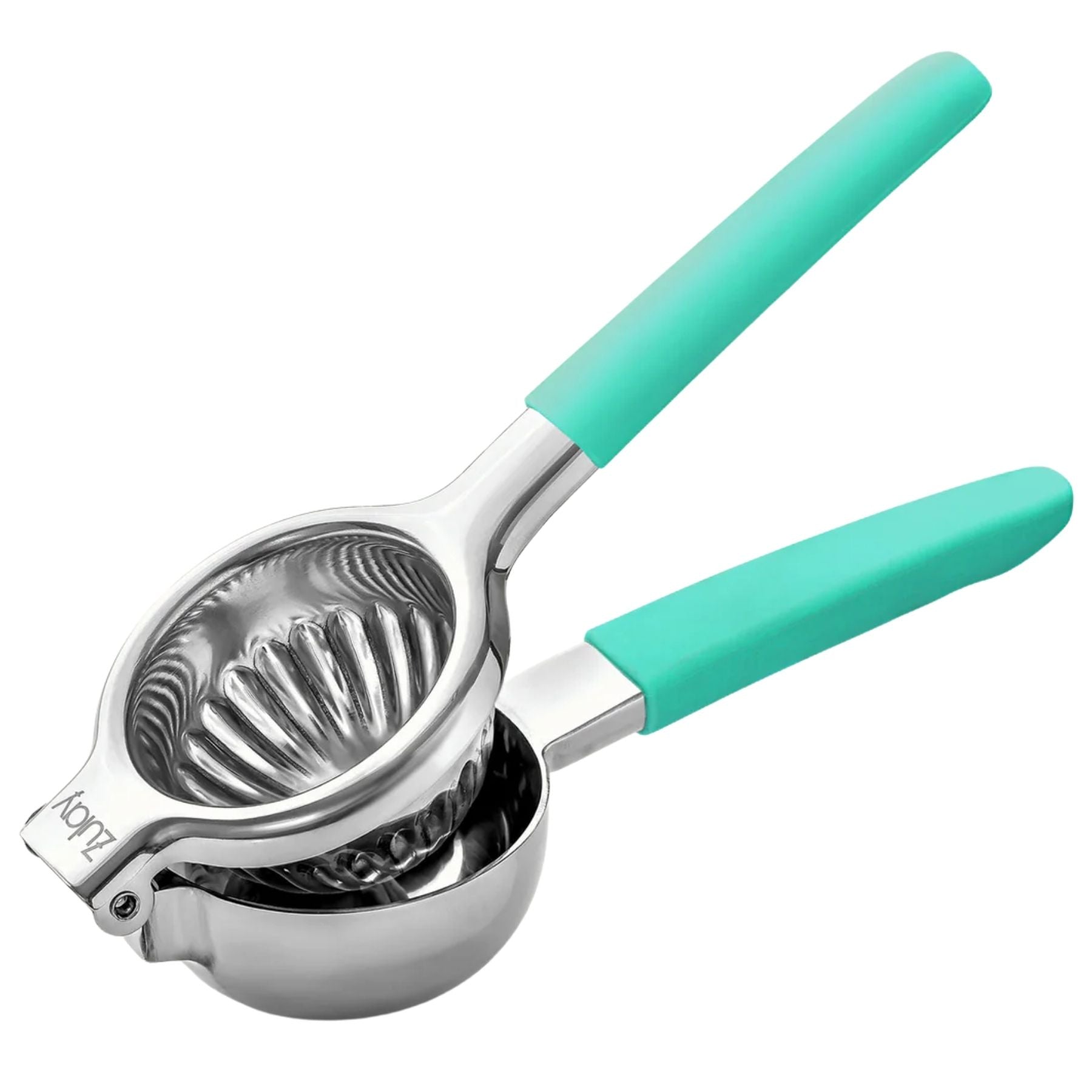 Stainless Steel Lemon Squeezer -Christmas Green Handle by Zulay Kitchen