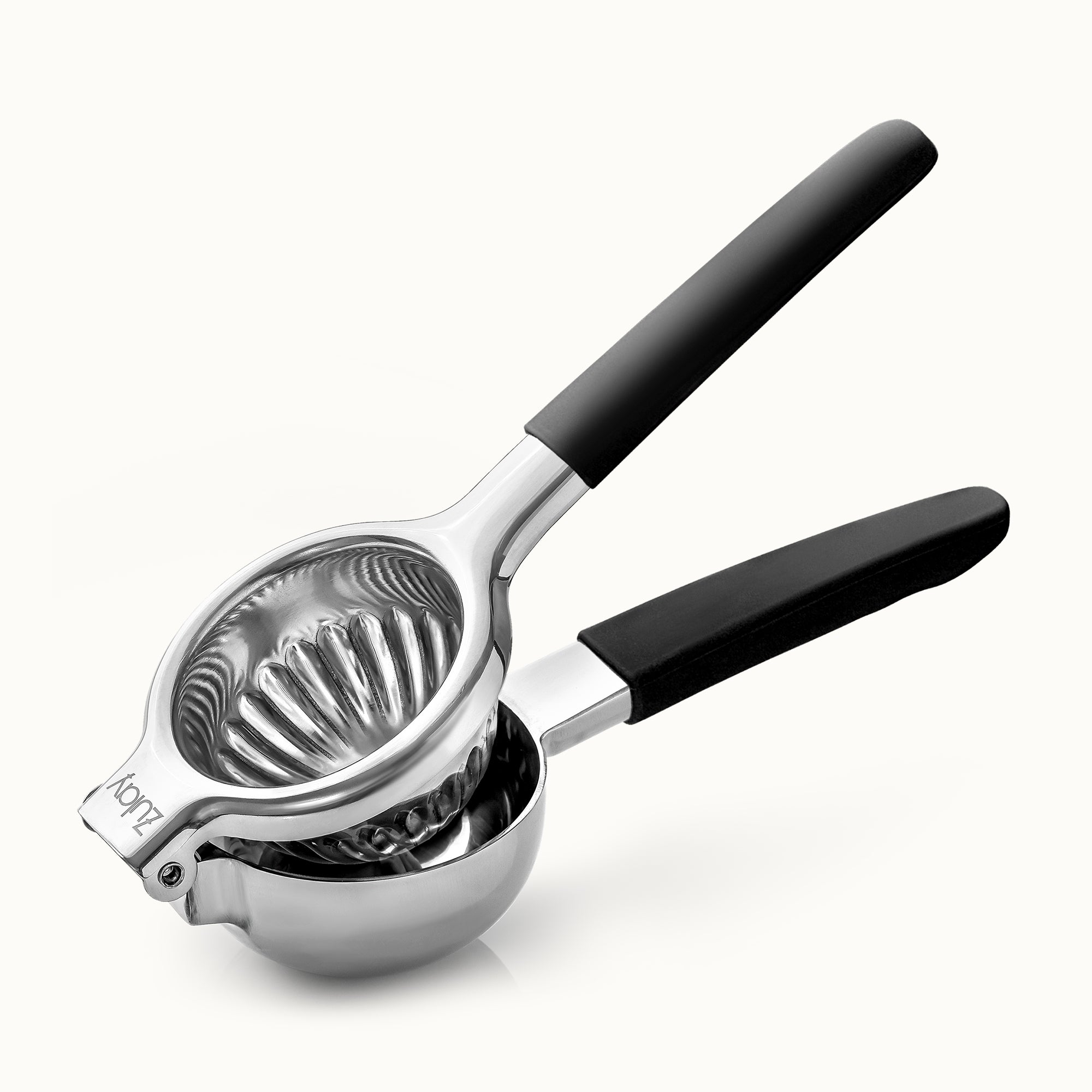 Stainless Steel Lemon Squeezer - Black Handle by Zulay Kitchen