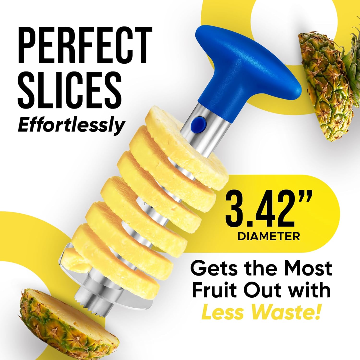 Perfect Slices Effortlessly Pineapple Corer by Zulay Kitchen