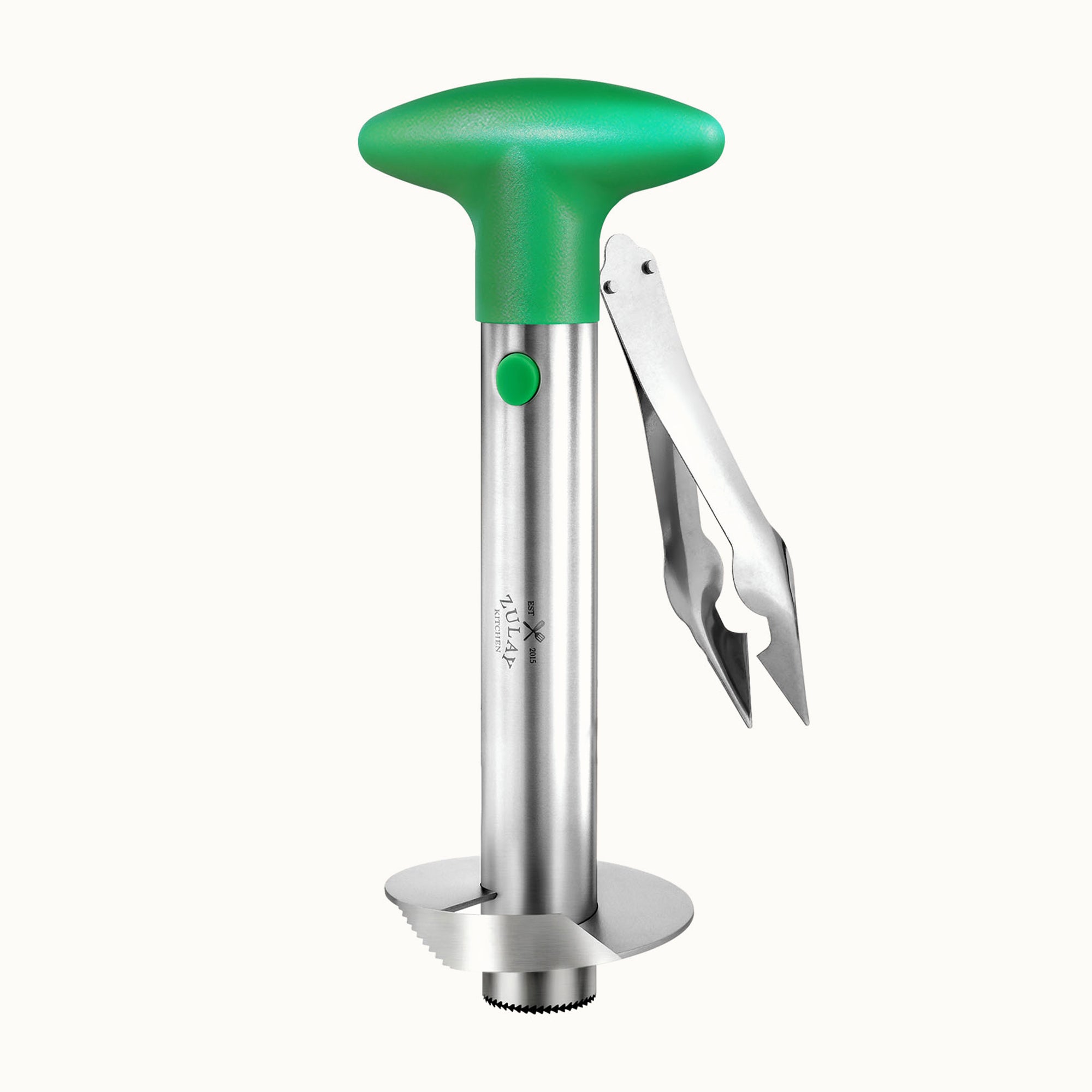 Pineapple Corer Stainless Steel Dark Green by Zulay Kitchen