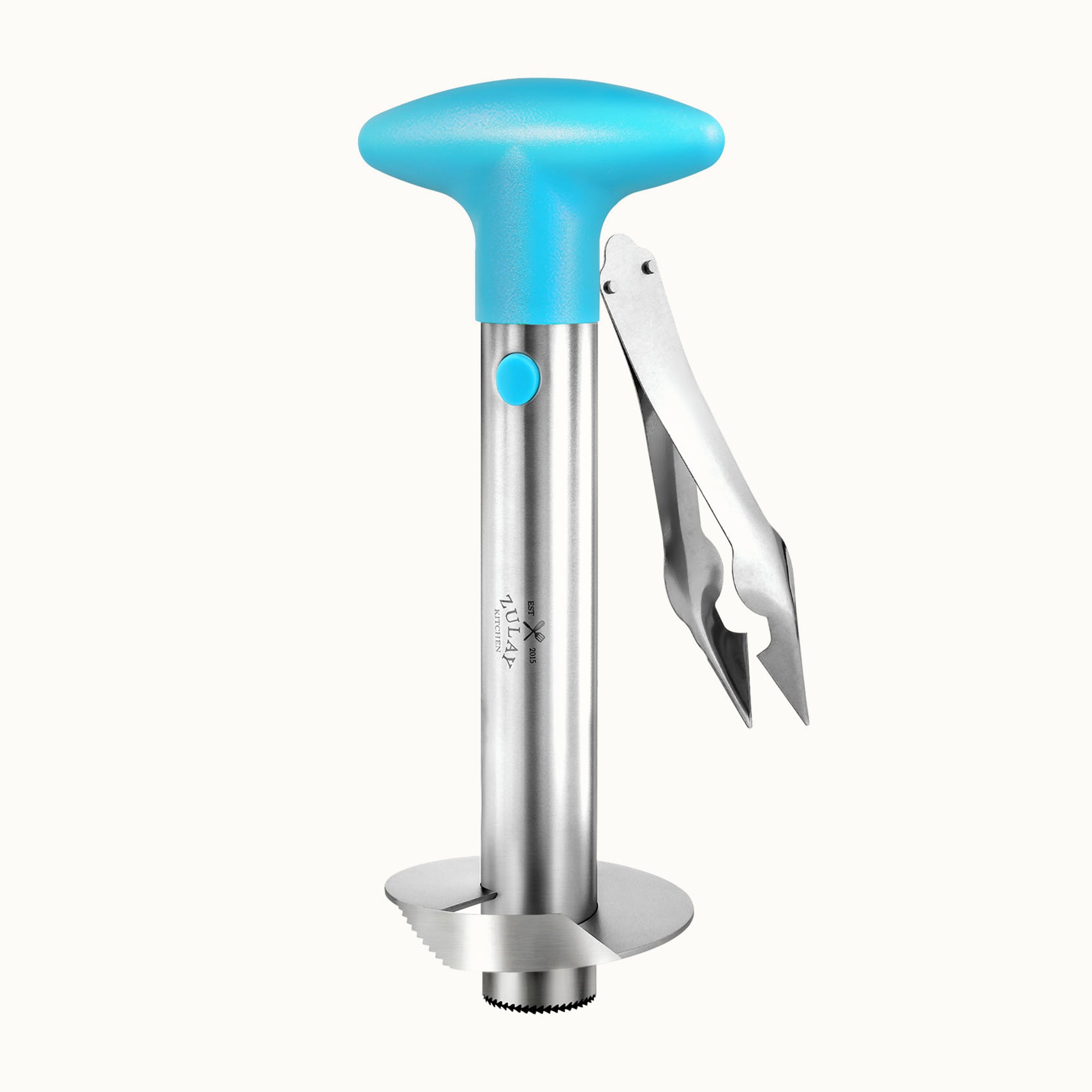Pineapple Corer - Stainless Steel-Light Blue by Zulay Kitchen