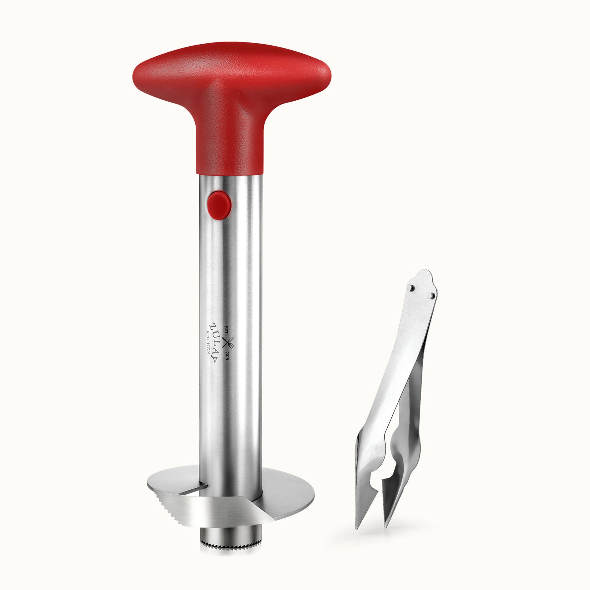 Pineapple Corer Stainless Steel Red by Zulay Kitchen