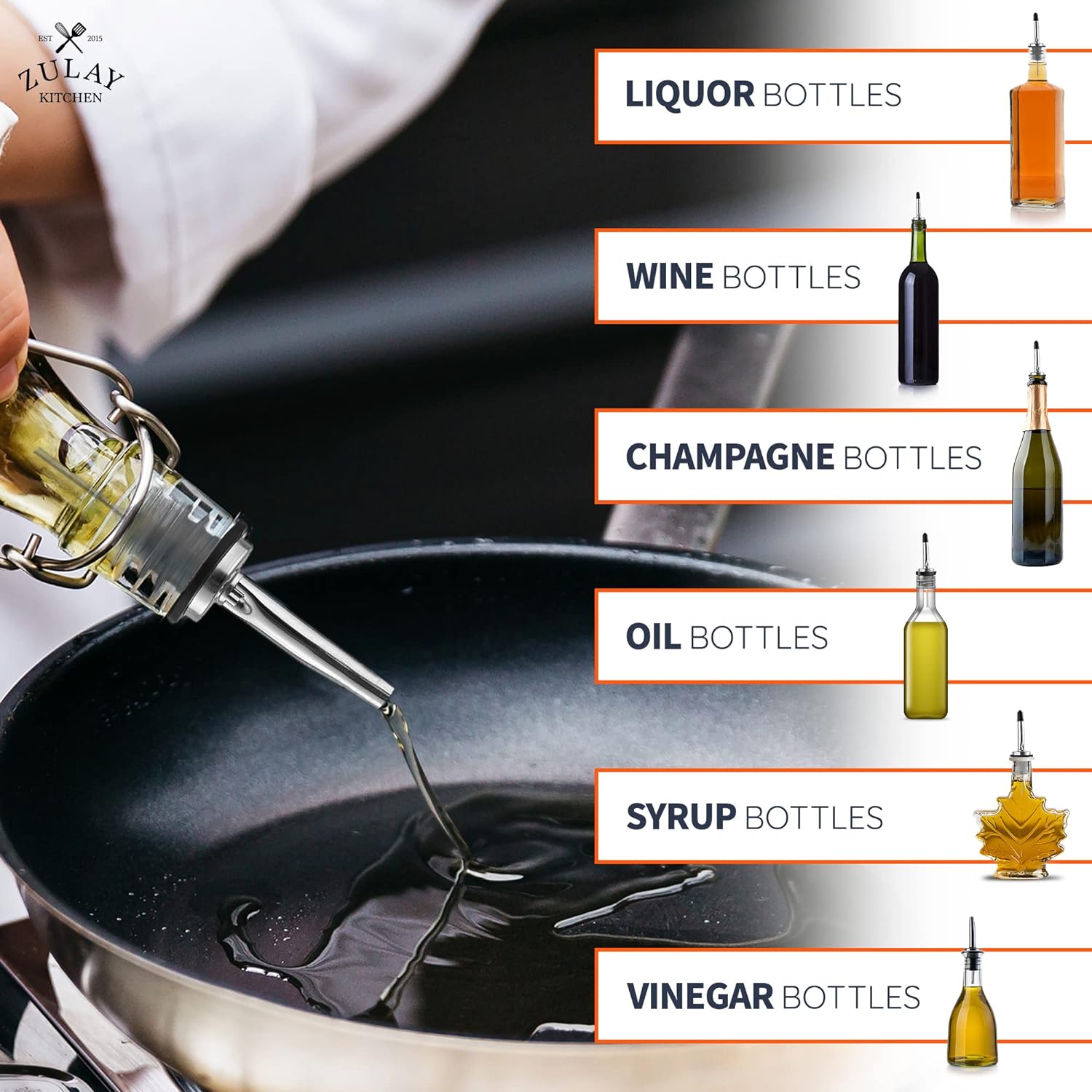 Tapered Nozzle for Precision Pouring by Zulay Kitchen