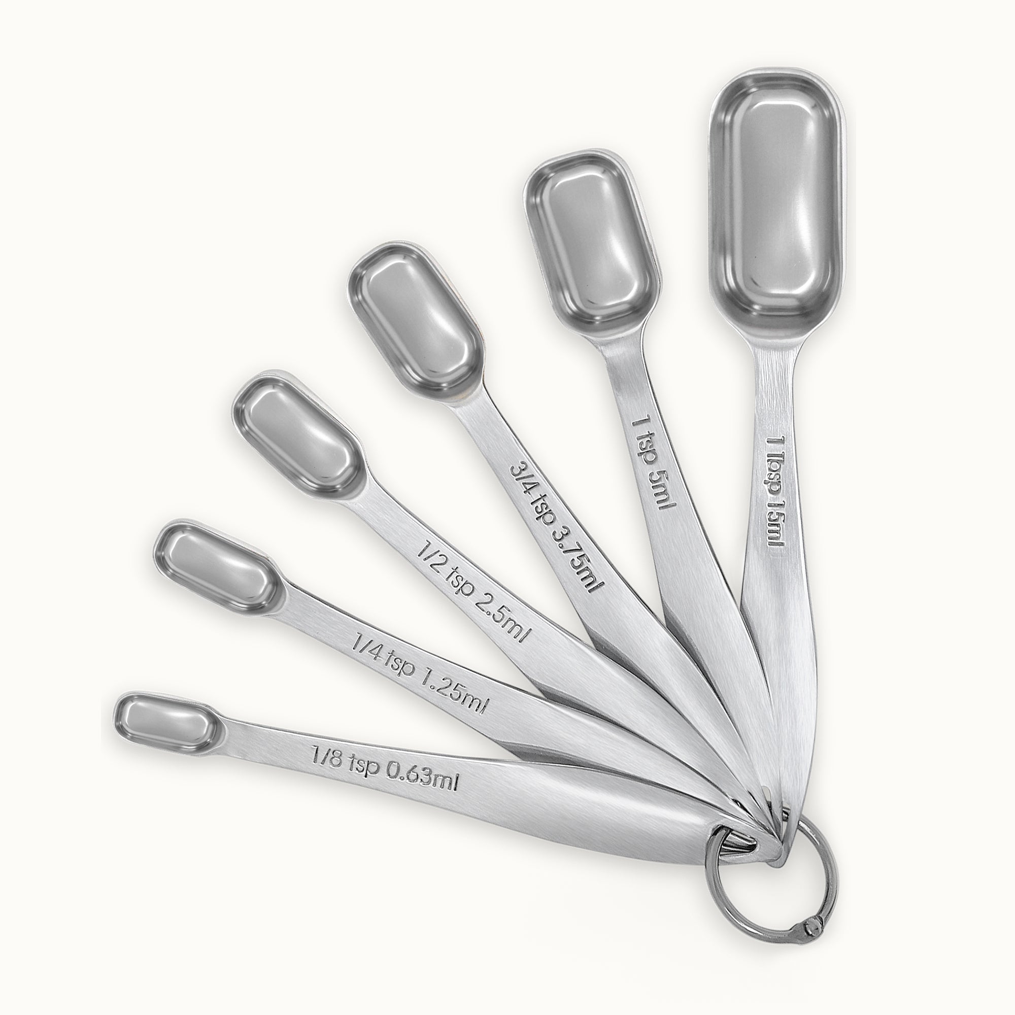 Measuring Spoon Set With Leveler - 6 Piece by Zulay Kitchen