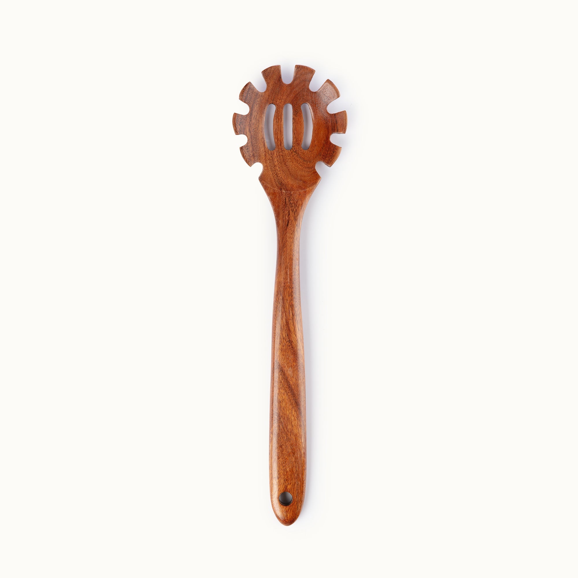 Teak Wood Utensil Pasta Server Replacement Part