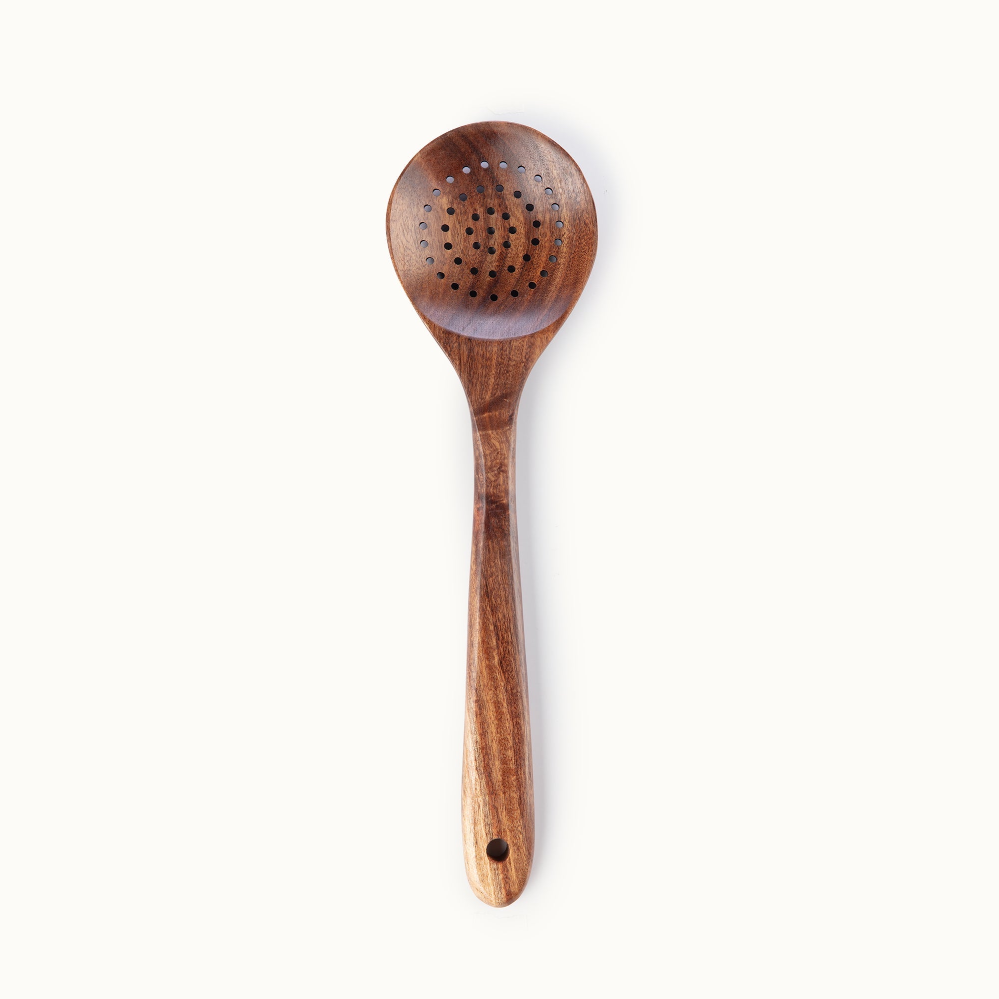 Teak Wood Utensil Skimmer Replacement Part