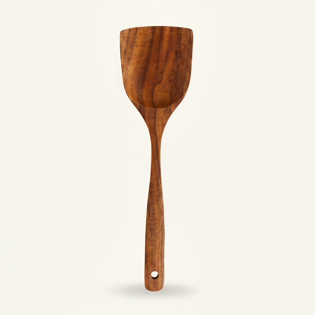Teak Wood Utensils Set - Turner - Replacement Part - Zulay Kitchen
