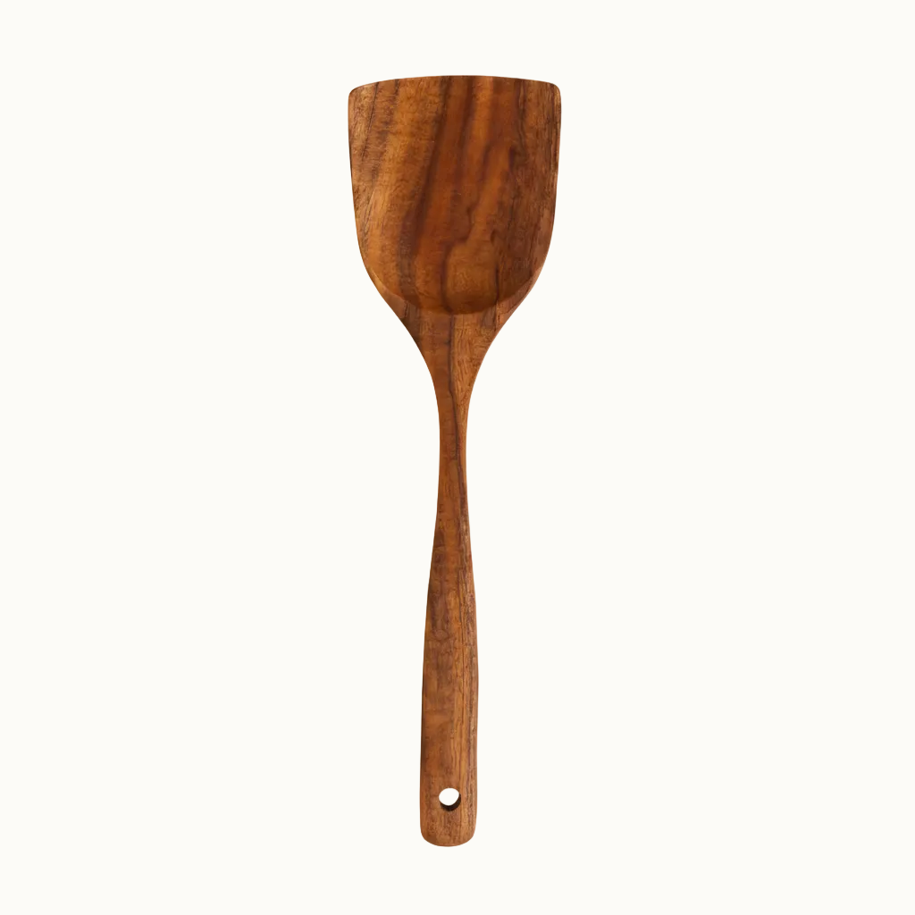 Teak Wood Utensils Set - Turner - Replacement Part - Zulay Kitchen