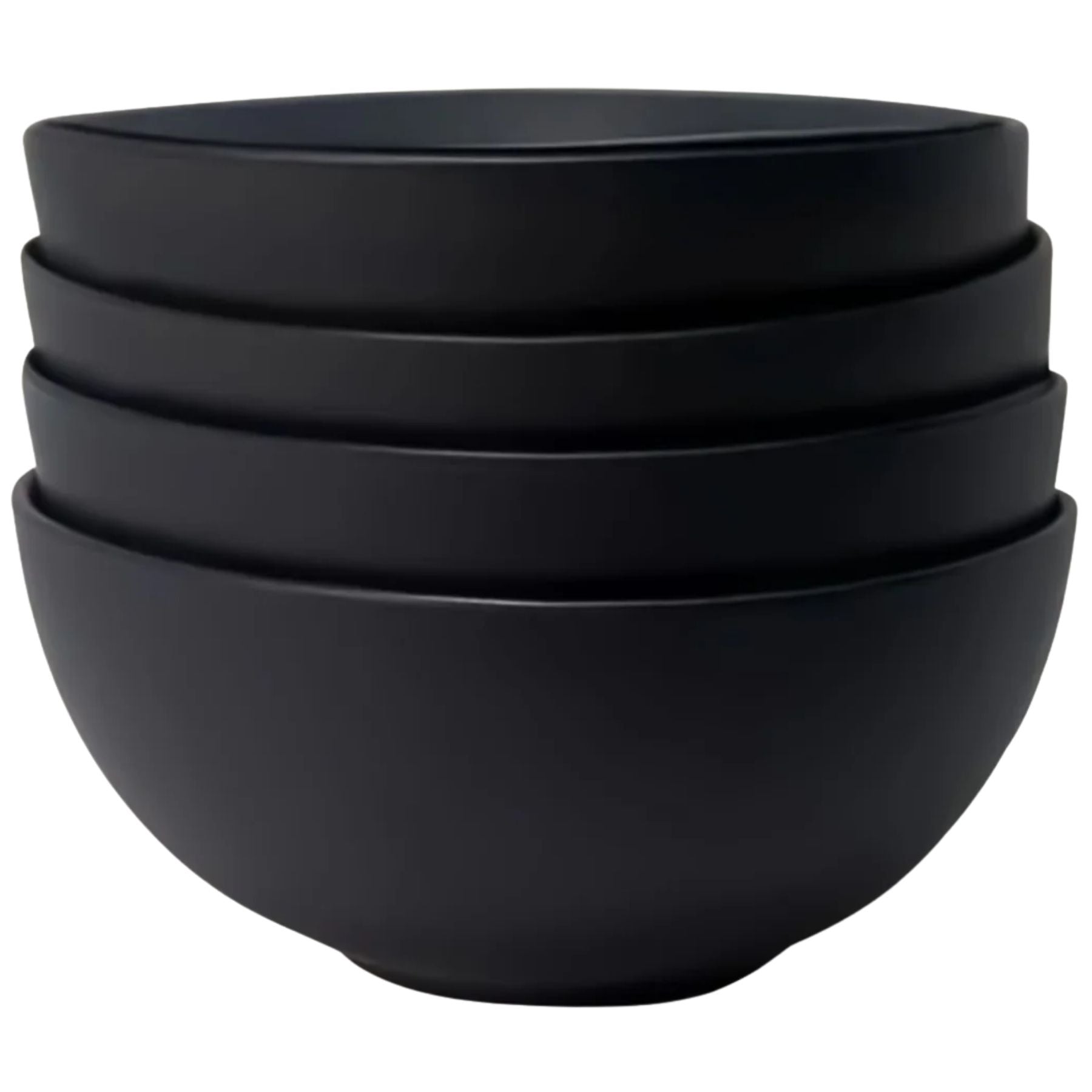 The Contour Bowl - Set of 4 - Black by Zulay Kitchen