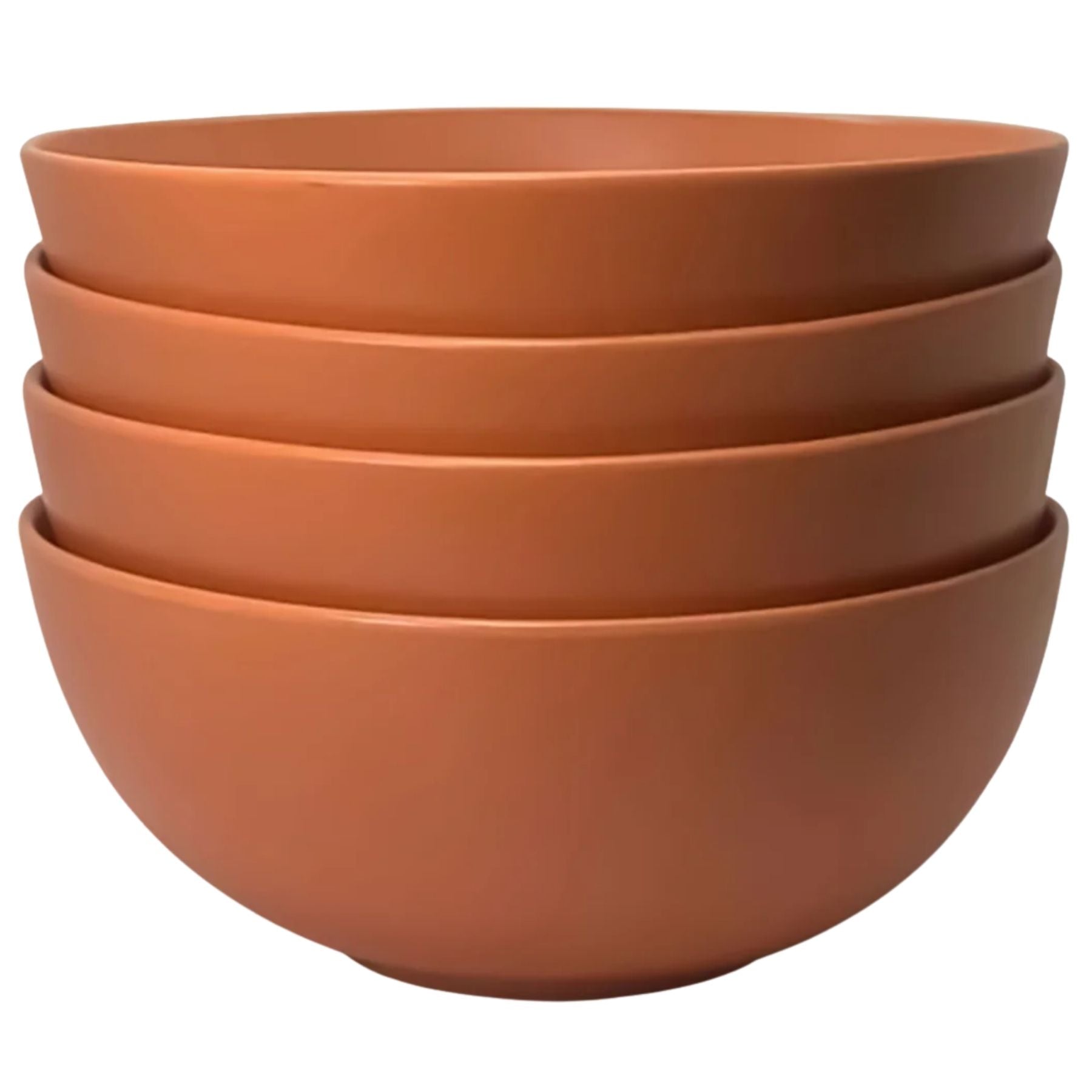 The Contour Bowl - Set of 4 - Terra Cotta by Zulay Kitchen