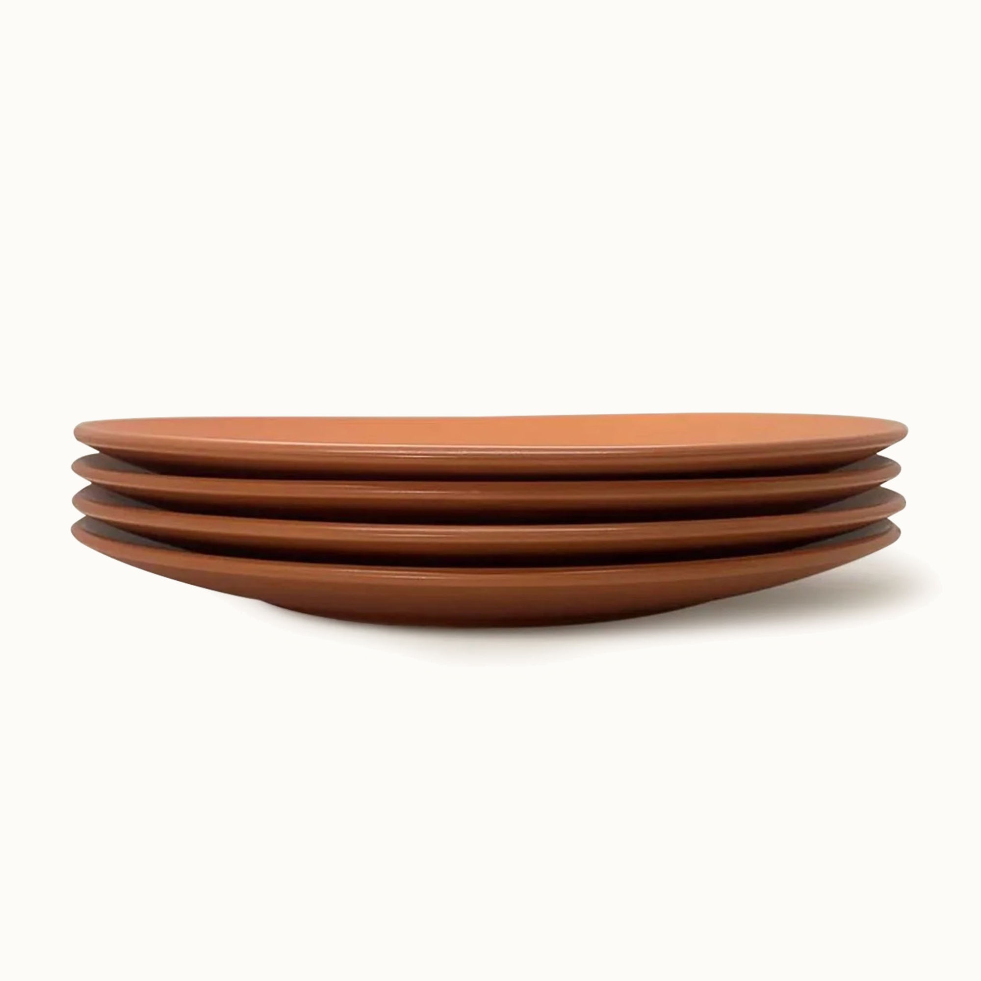 The Contour Dinner Plate - Set of 4 - Terra Cotta by Zulay Kitchen