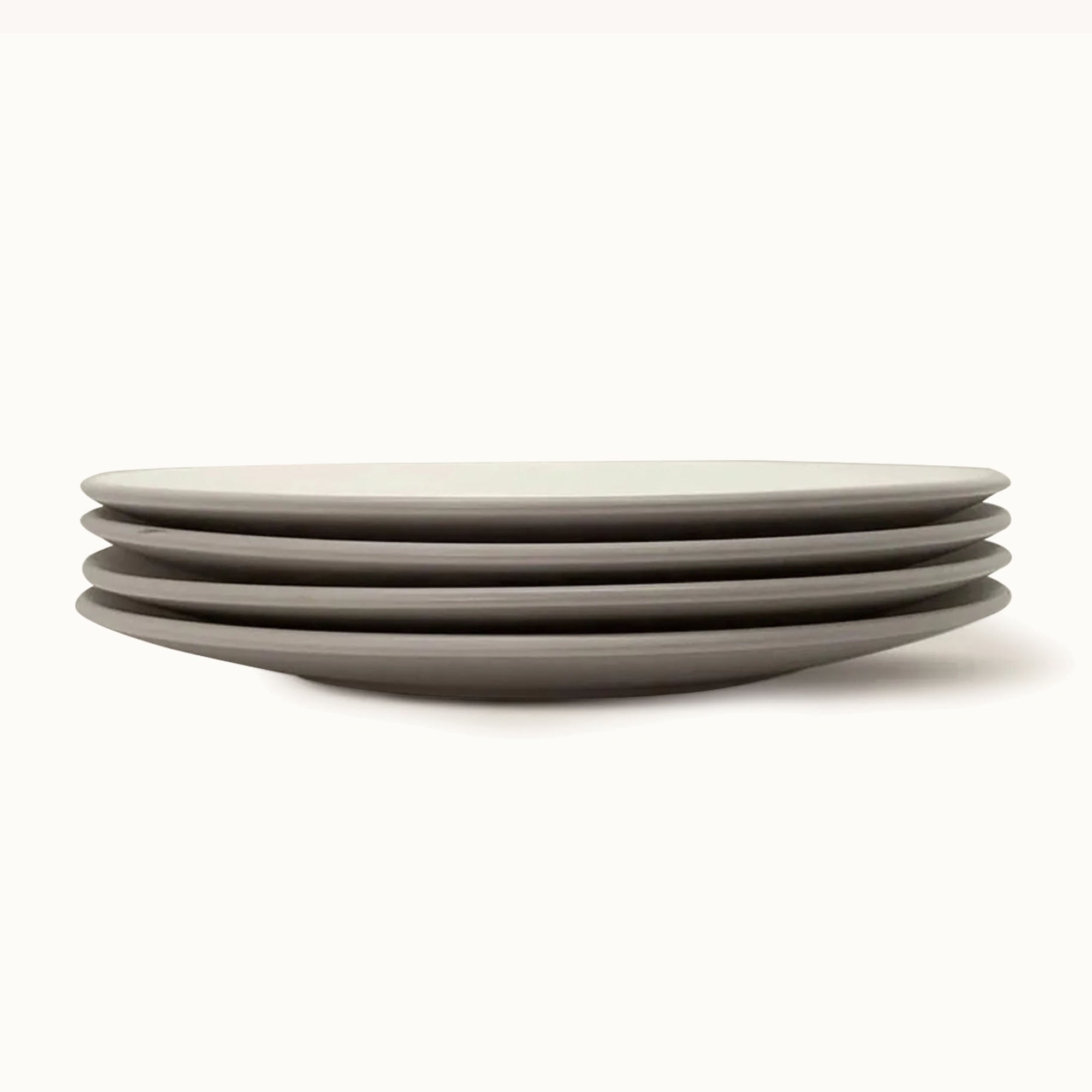 The Contour Dinner Plate - Set of 4 - Beige by Zulay Kitchen