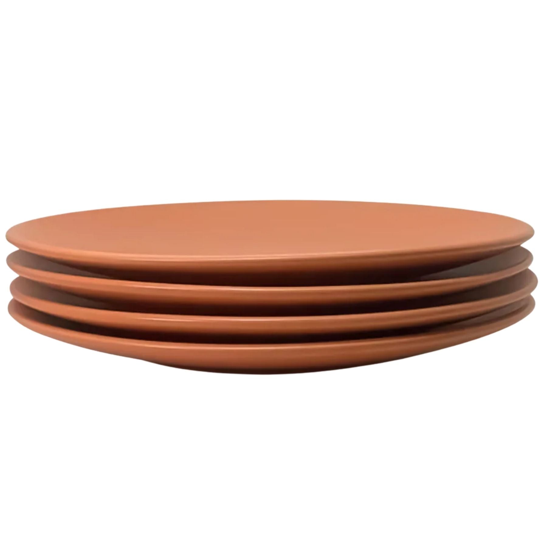 The Contour Salad Plate - Set of 4 - Terra Cotta by Zulay Kitchen