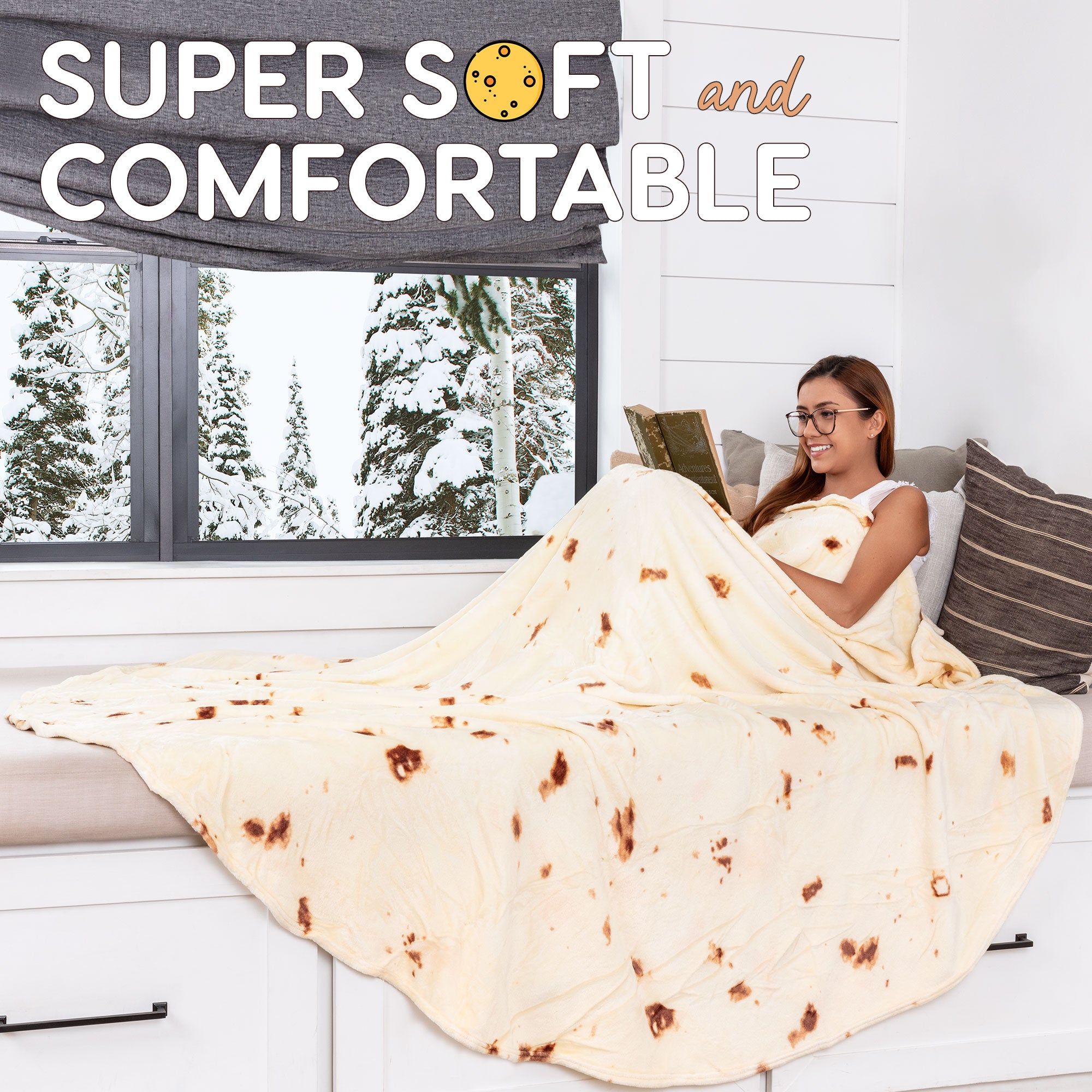 Tortilla Blanket - 71 inches by Zulay Kitchen