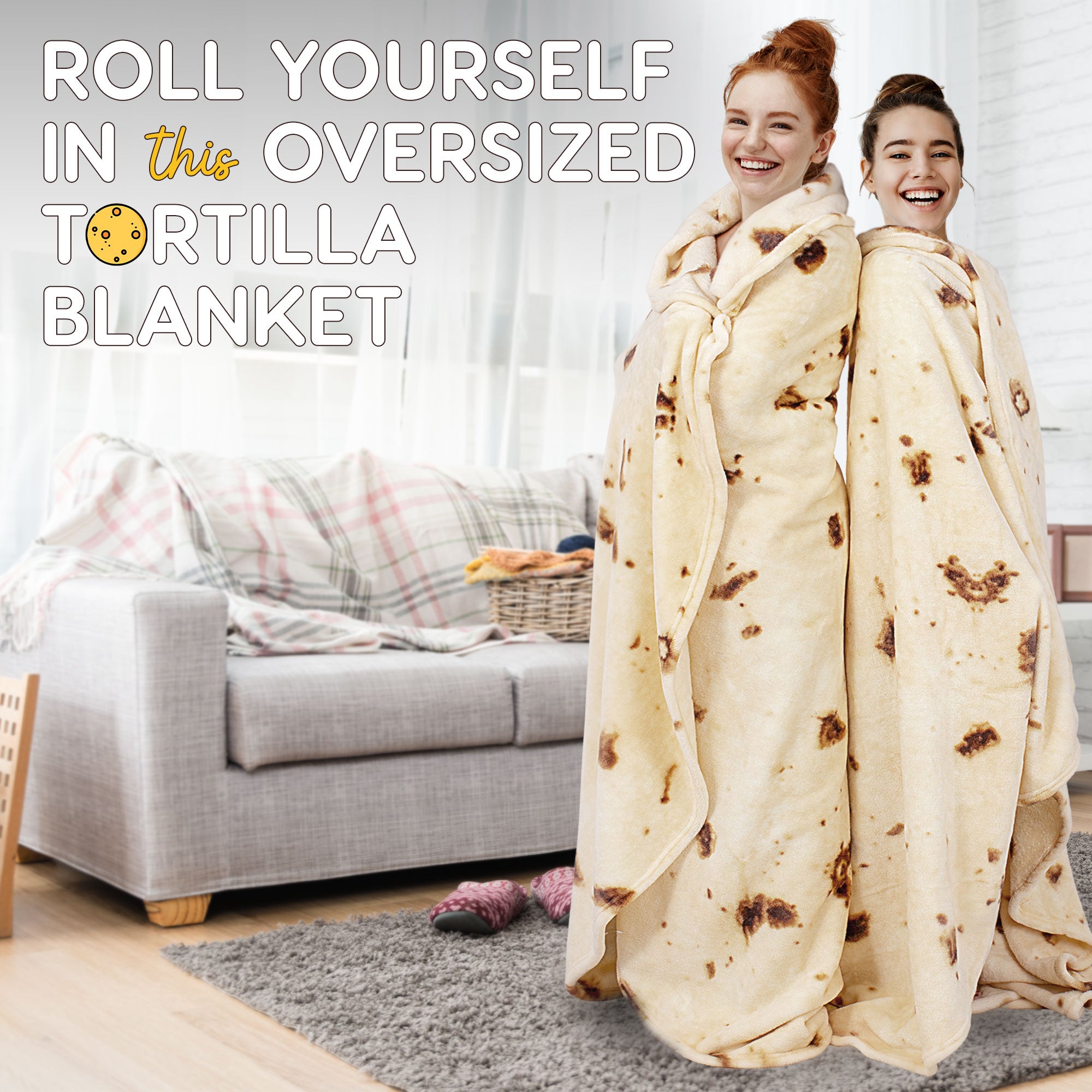 Wrap Yourself Up in This Oversized Tortilla Blanket by Zulay Kitchen