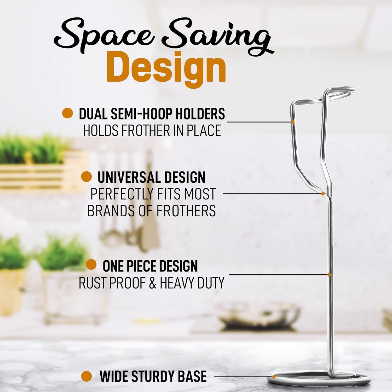 Space Saving Ultra Frother Stand by Zulay Kitchen