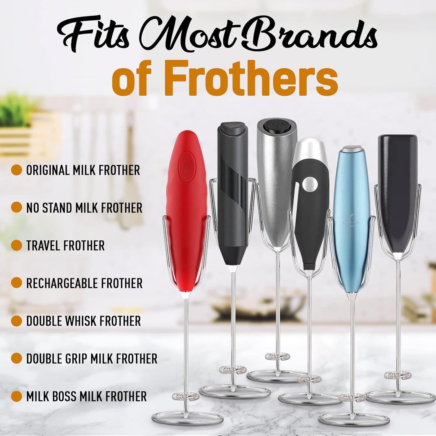 Versatile Ultra Frother Stand for Milk Frothers by Zulay Kitchen