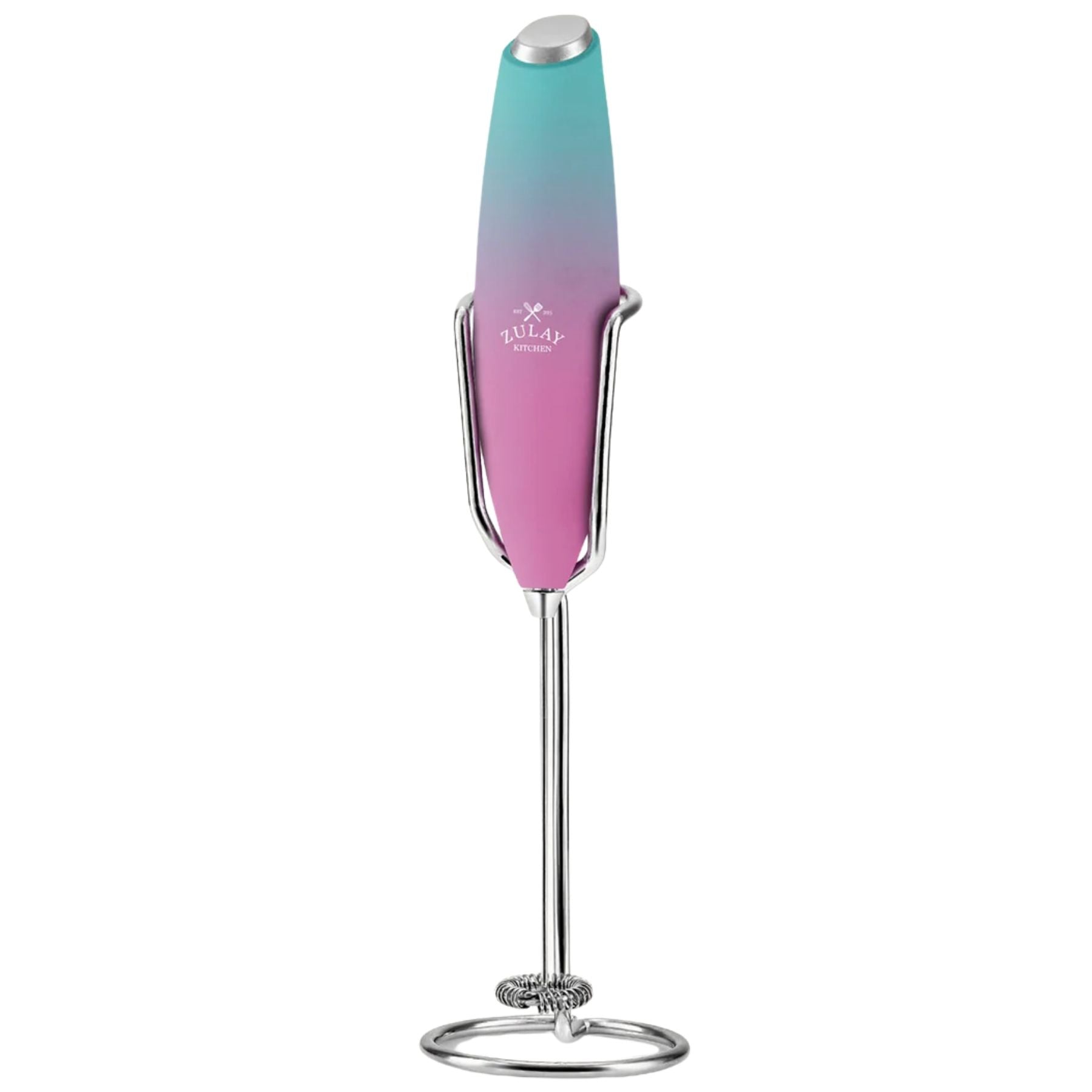 Ultra High Speed Milk Frother For Coffee With New Upgraded Stand-Bubblegum by Zulay Kitchen