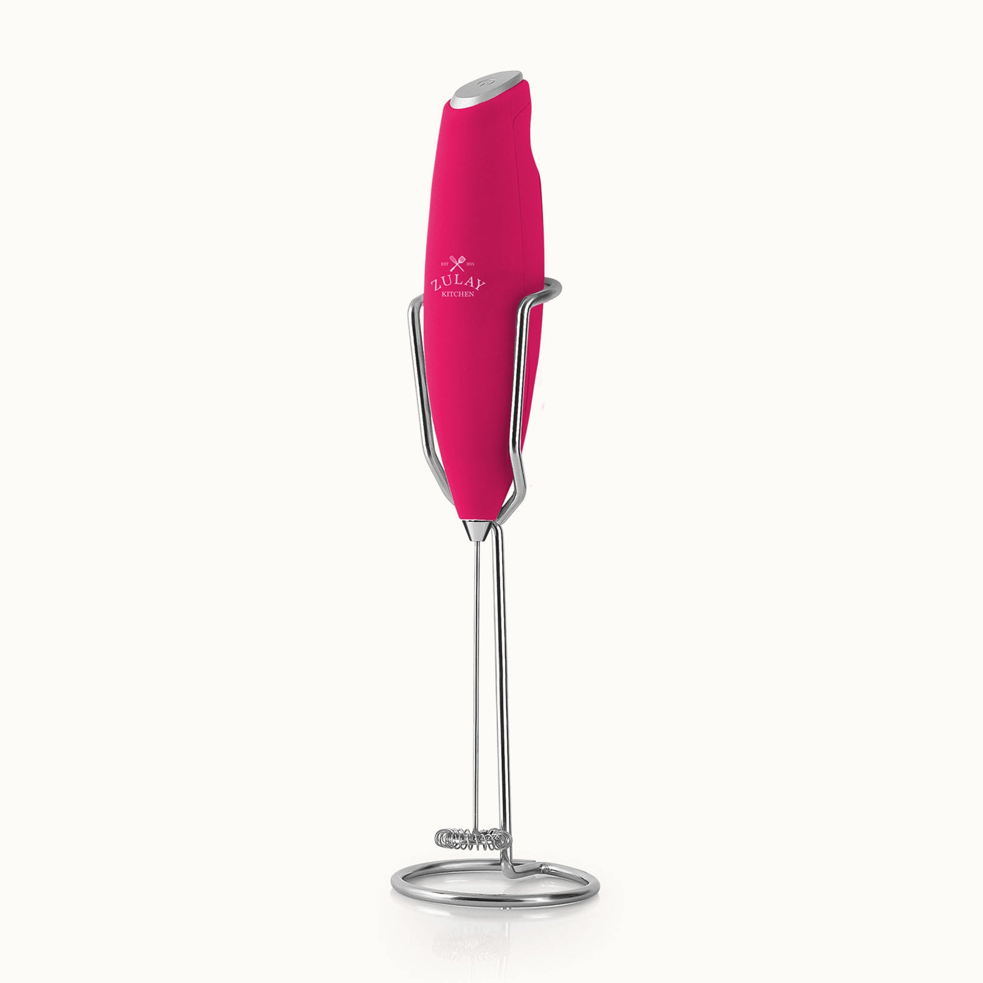 Ultra High Speed Milk Frother For Coffee With New Upgraded Stand-Dragonfruit by Zulay Kitchen