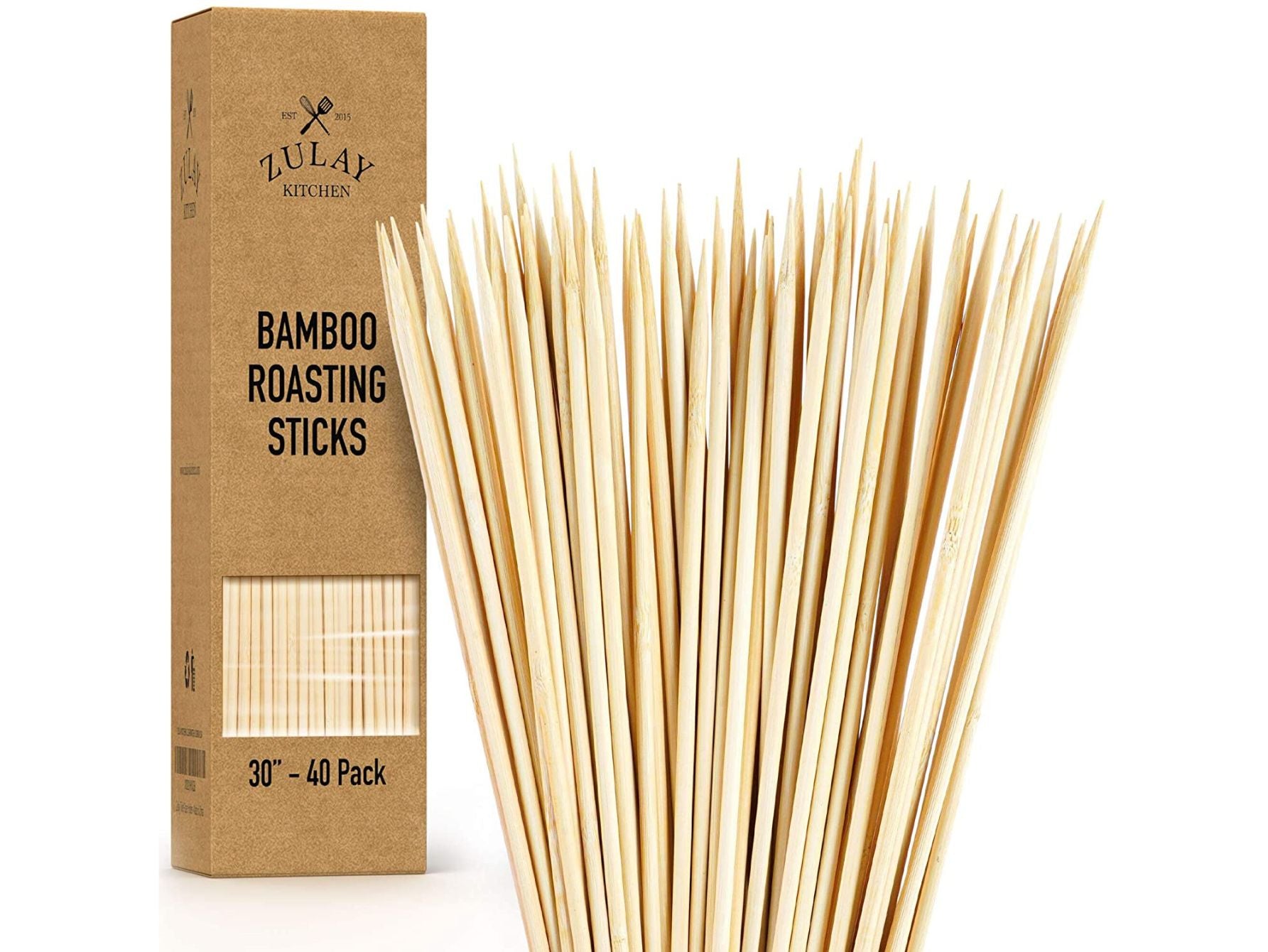 Bamboo skewers by Zulay Kitchen