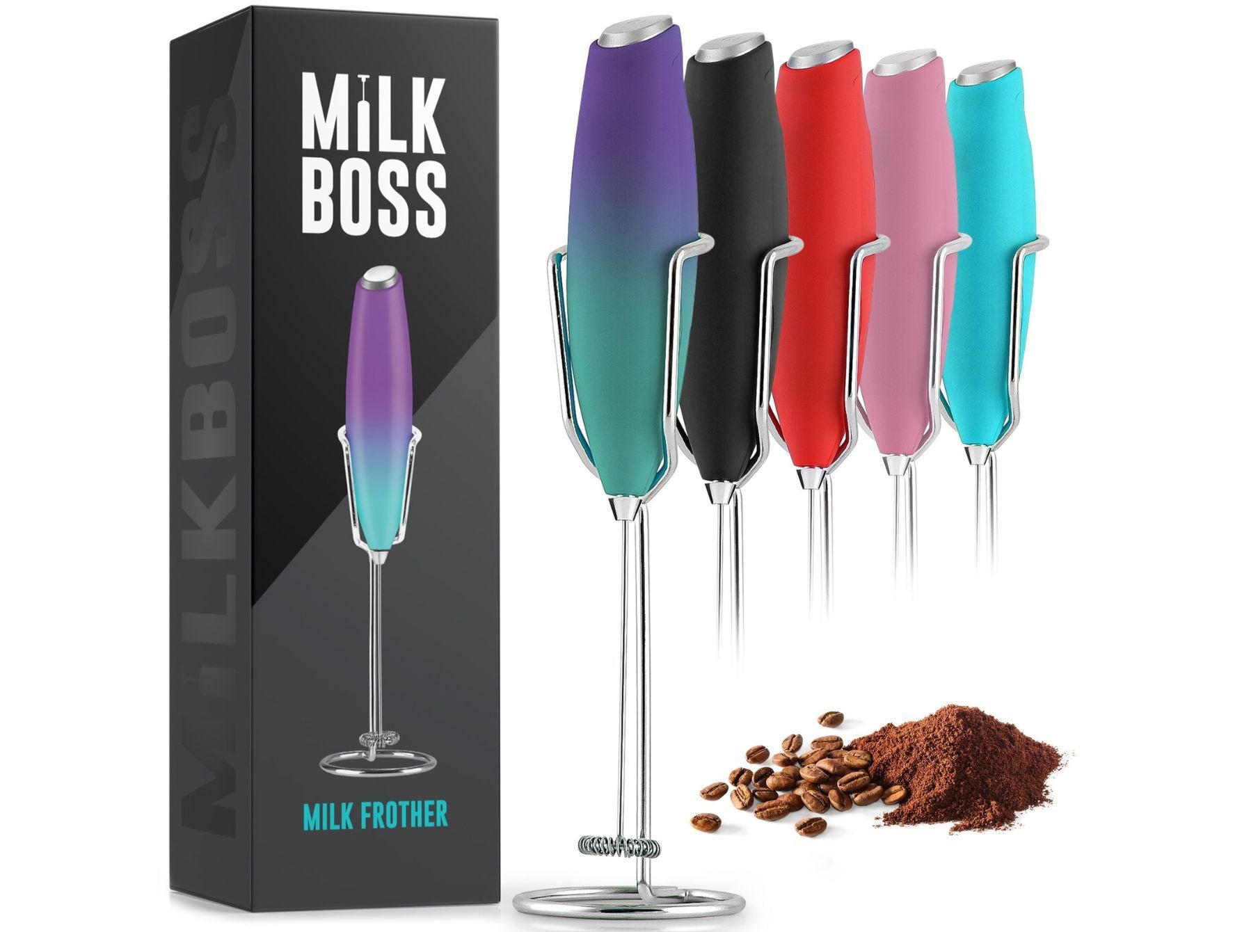 Powerful Handheld Milk Frother With Upgraded Holster by Zulay Kitchen