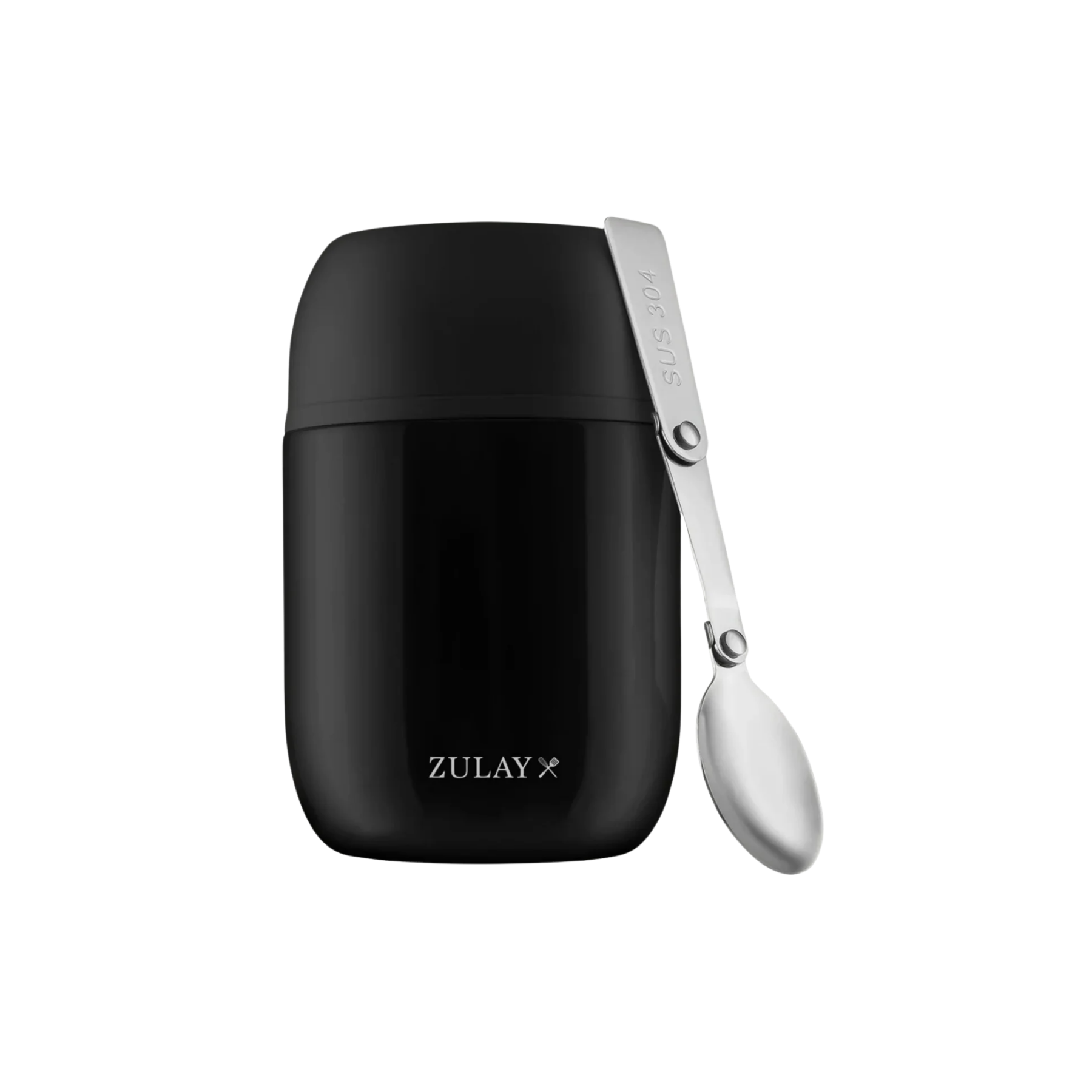 Zulay Vacuum Insulated Lunch Container Black by Zulay Kitchen