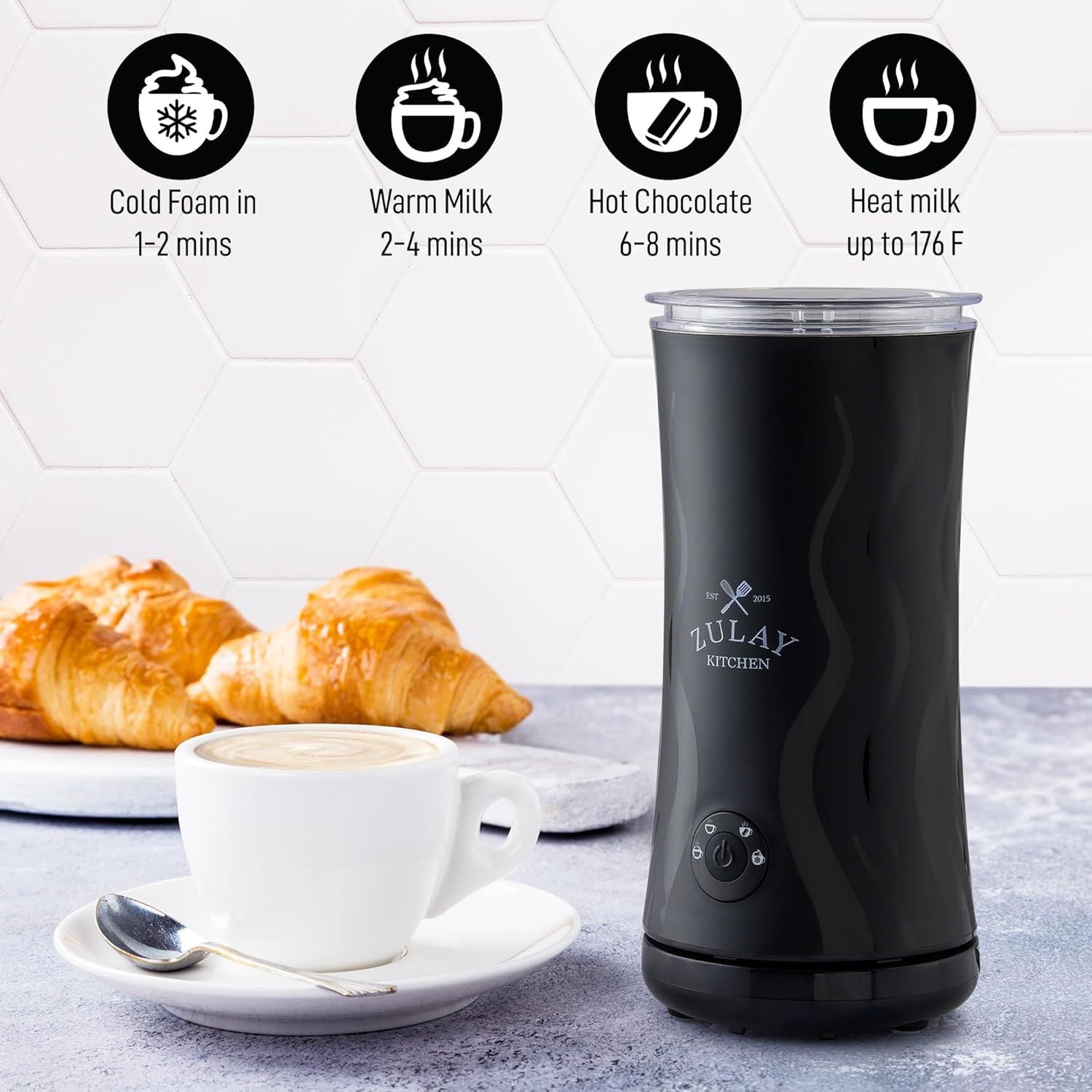 Perfect Froth for Any Beverage by Zulay Kitchen