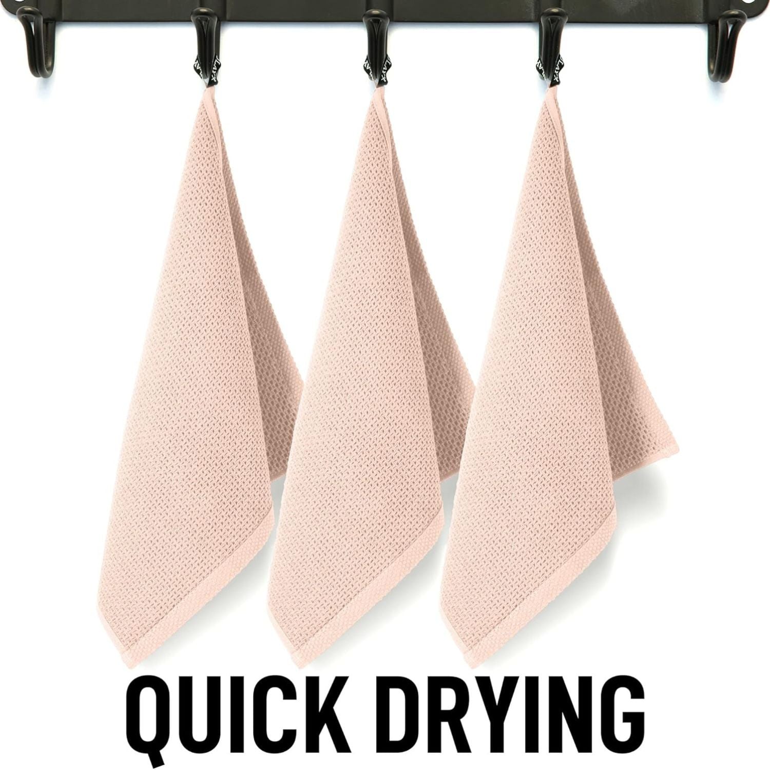 Quick Drying Quick and Easy Cleaning Waffle Weave Kitchen Towels by Zulay Kitchen