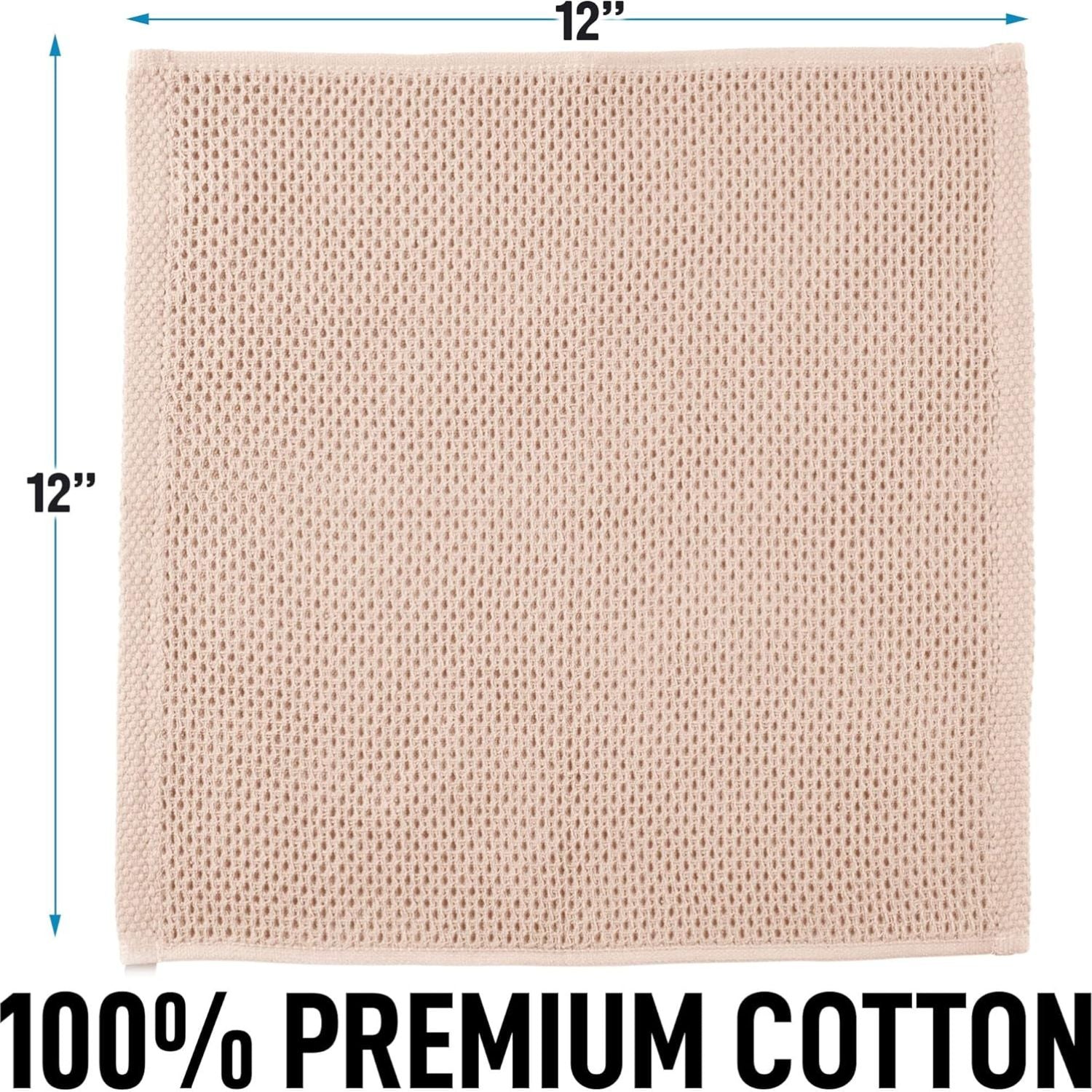 100% Premium Cotton Waffle Weave Kitchen Towels by Zulay Kitchen