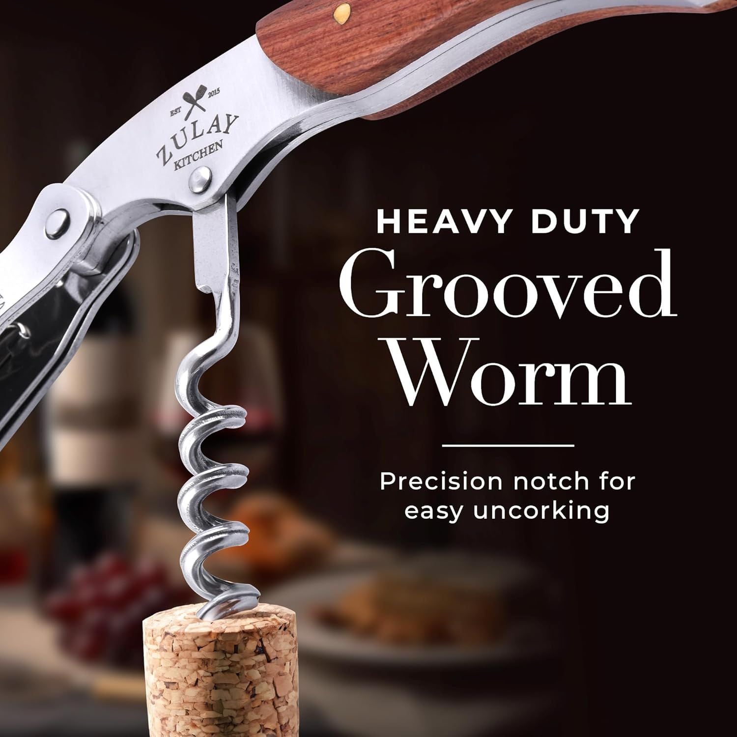 Easy, Efficient, and Durable Corkscrew by Zulay Kitchen