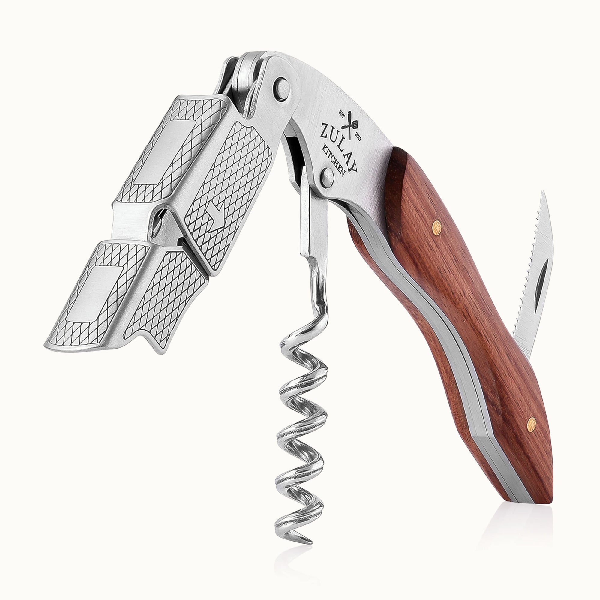 388-Waiters Corkscrew Bottle Opener-Rosewood