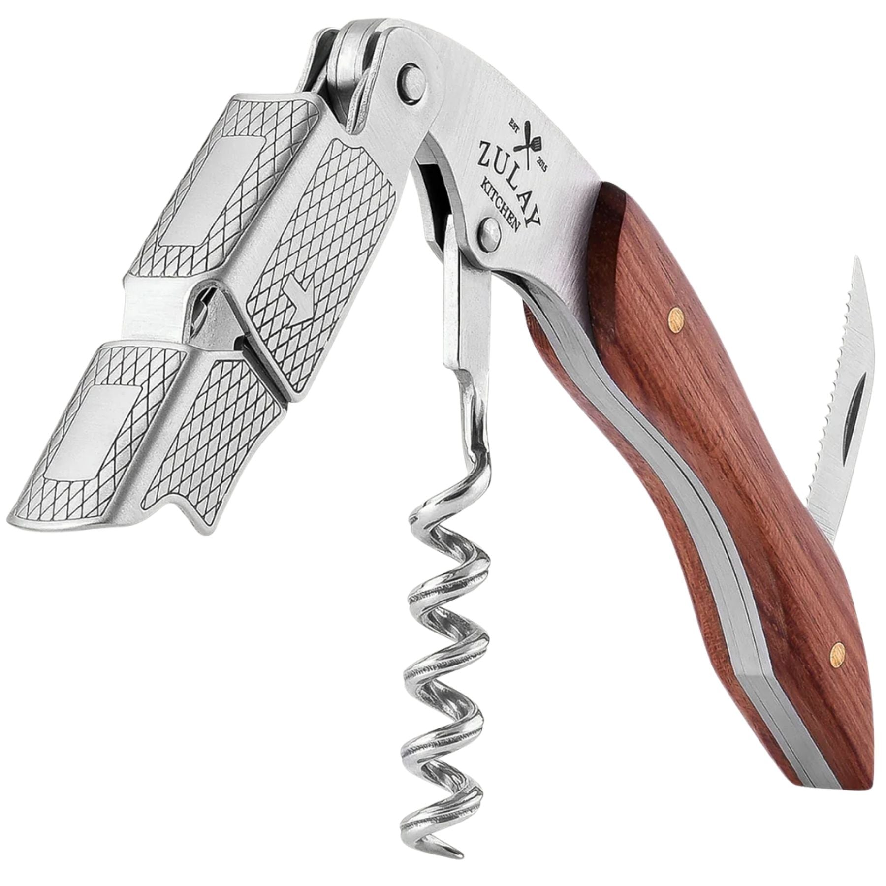 388-Waiters Corkscrew Bottle Opener-Rosewood