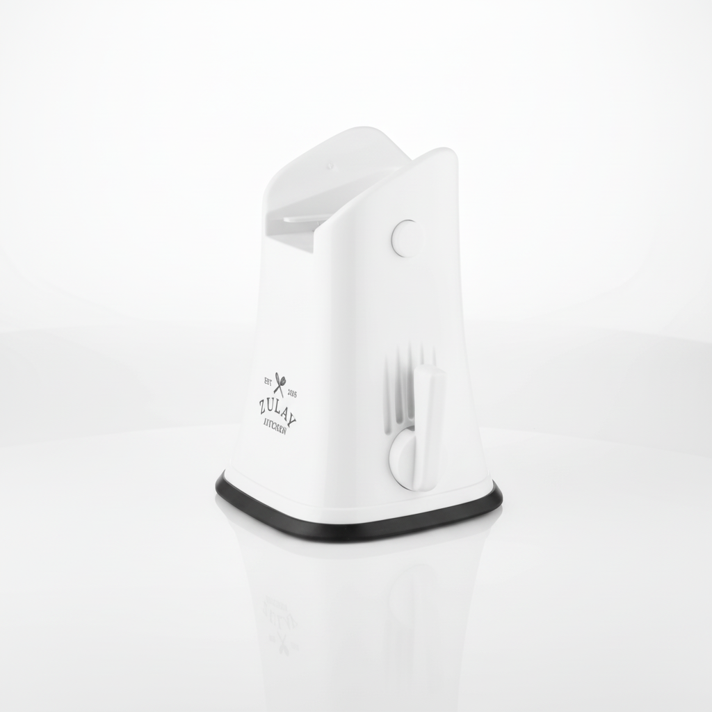 White Rotary Cheese Grater 5 Blades - Base - Replacement Part - Zulay Kitchen