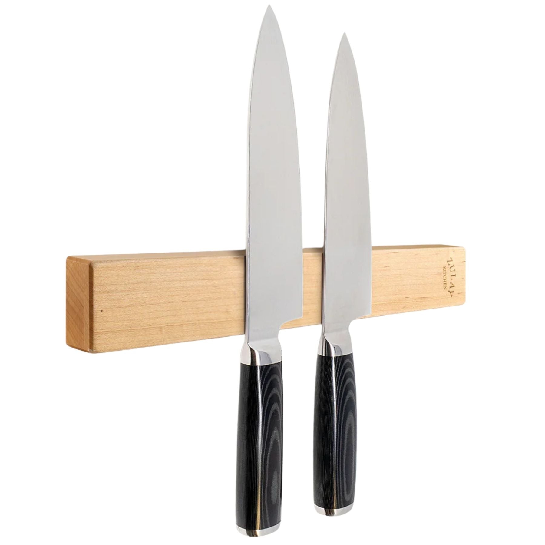 Wood Magnet Knife Strip -Maple by Zulay Kitchen