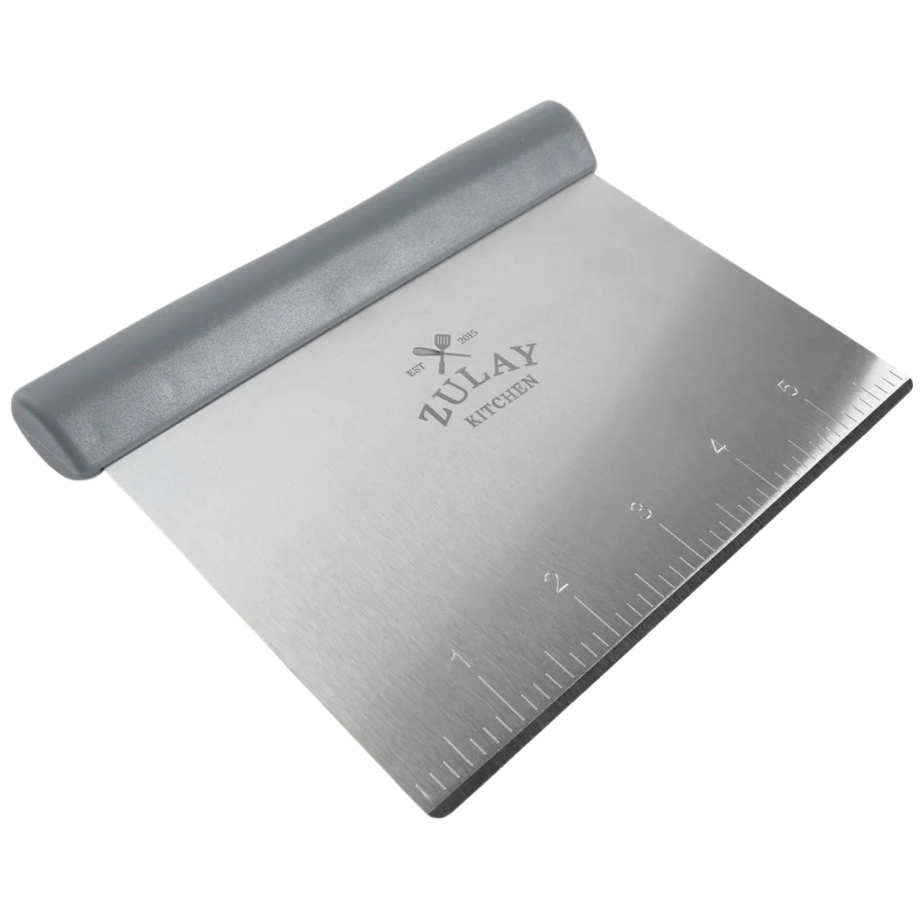 Multi-Purpose Bench Scraper & Chopper - Square Gray Handle by Zulay Kitchen